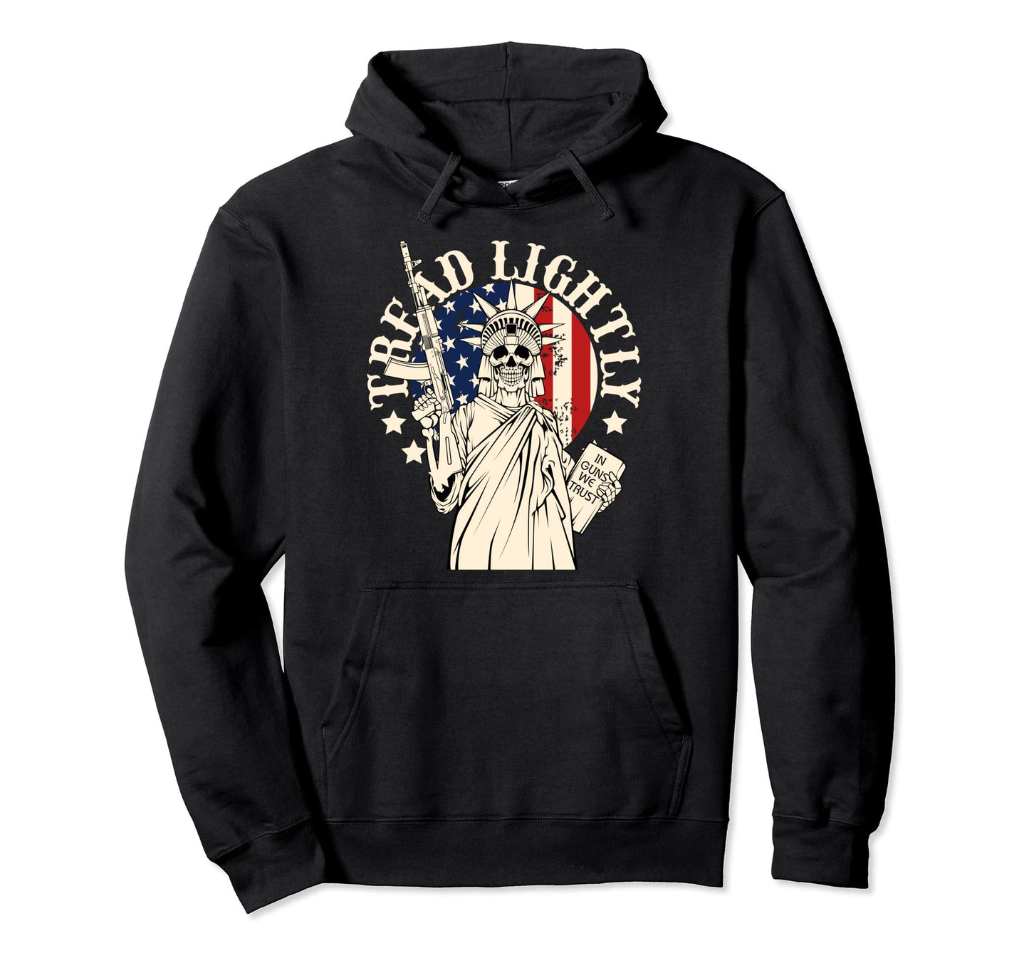 Gun Lover Fathers Day American Flag Hoodie - Graphic Print Men Women - T-Shirt, Sweatshirt, Hoodie