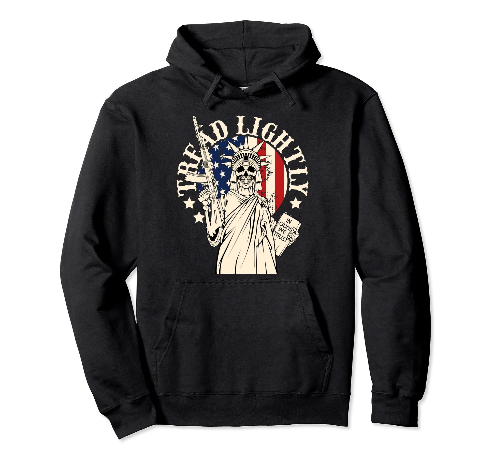 Gun Lover Fathers Day American Flag Hoodie - Graphic Print Men Women - T-Shirt, Sweatshirt, Hoodie