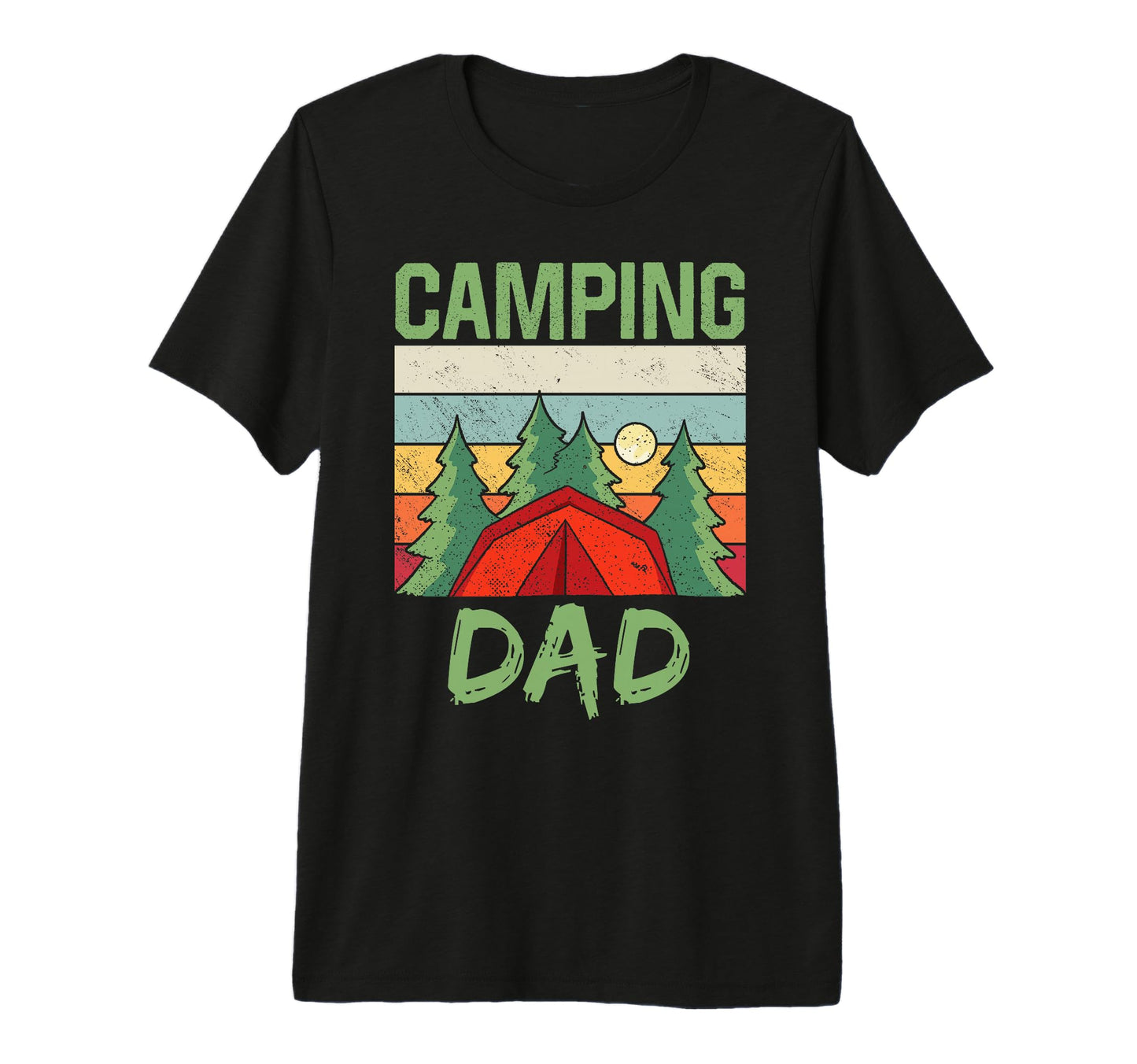 Camping Dad Camp Camper Campsite Campfire T-Shirt - Trendy Graphic Unisex - T-Shirt, Sweatshirt, Hoodie