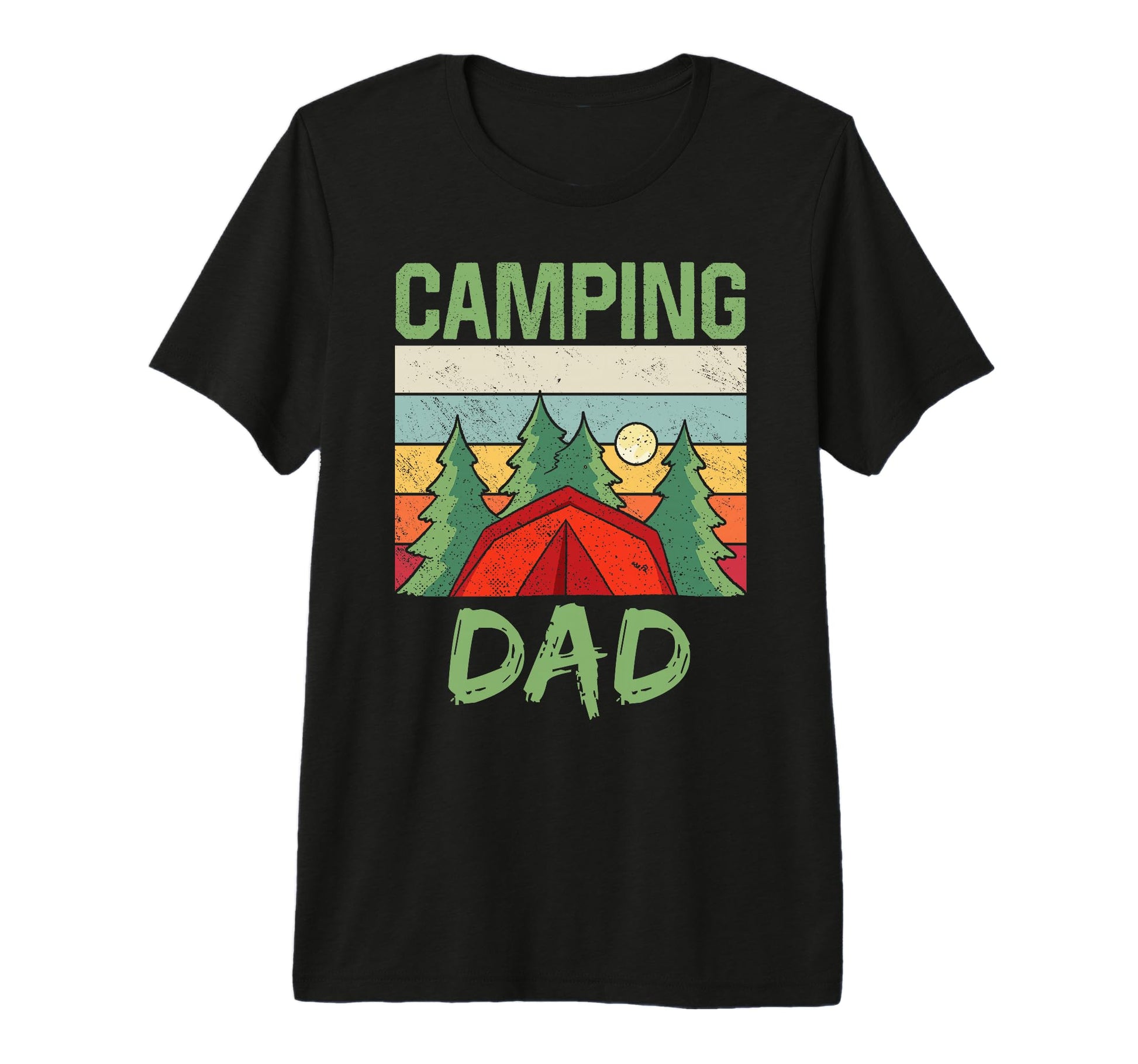 Camping Dad Camp Camper Campsite Campfire T-Shirt - Trendy Graphic Unisex - T-Shirt, Sweatshirt, Hoodie