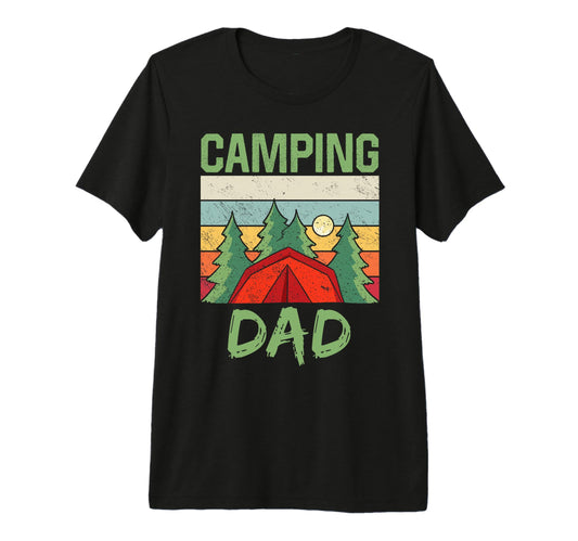 Camping Dad Camp Camper Campsite Campfire T-Shirt - Trendy Graphic Unisex - T-Shirt, Sweatshirt, Hoodie