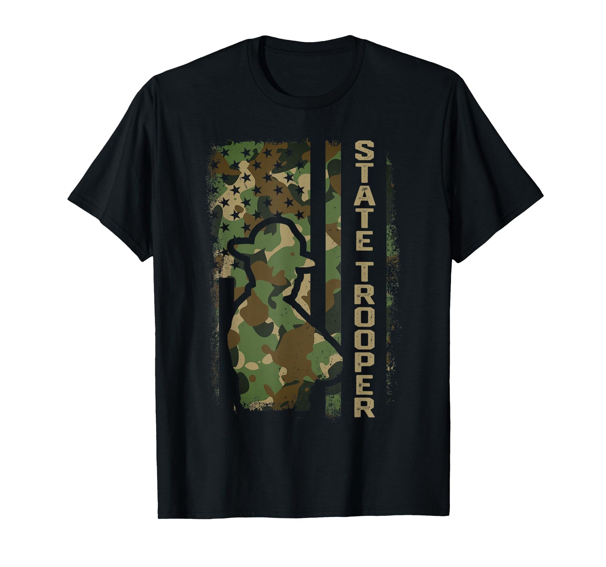 American Flag Usa Law Enforcement T-Shirt - Fun Novelty Design for Adults - T-Shirt, Sweatshirt, Hoodie