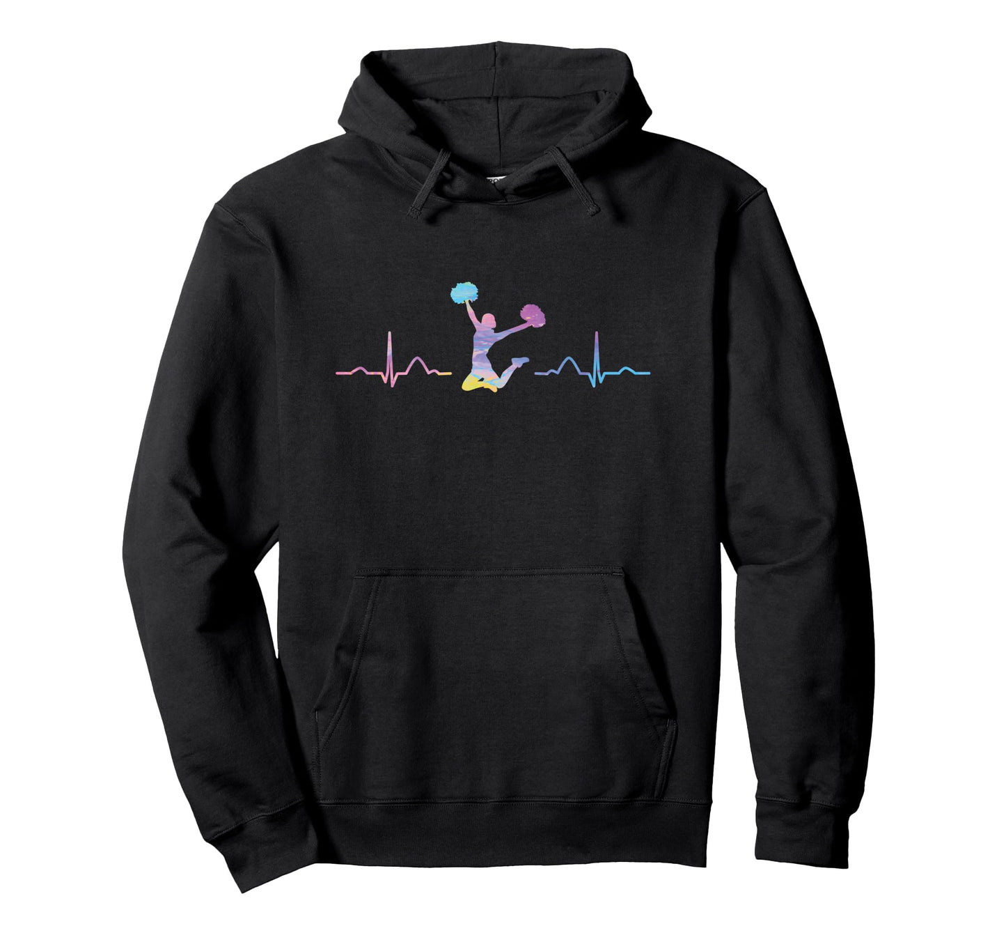 Cheerleader Cheer Mom Love Hoodie - Custom Art Print for Adults - T-Shirt, Sweatshirt, Hoodie