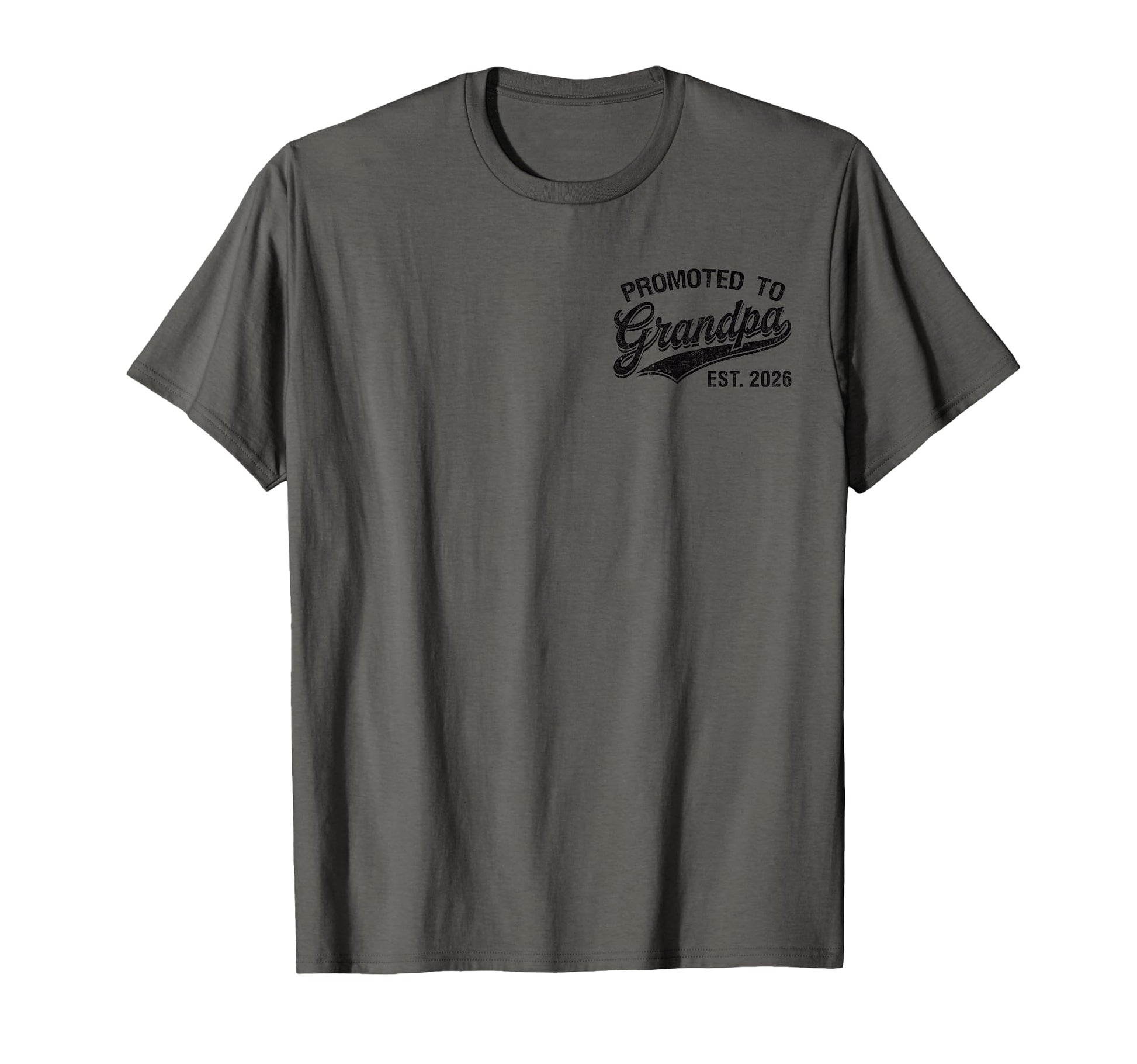 Mens Promoted To Grandpa Est T-Shirt - Casual Everyday Wear for Adults - T-Shirt, Sweatshirt, Hoodie