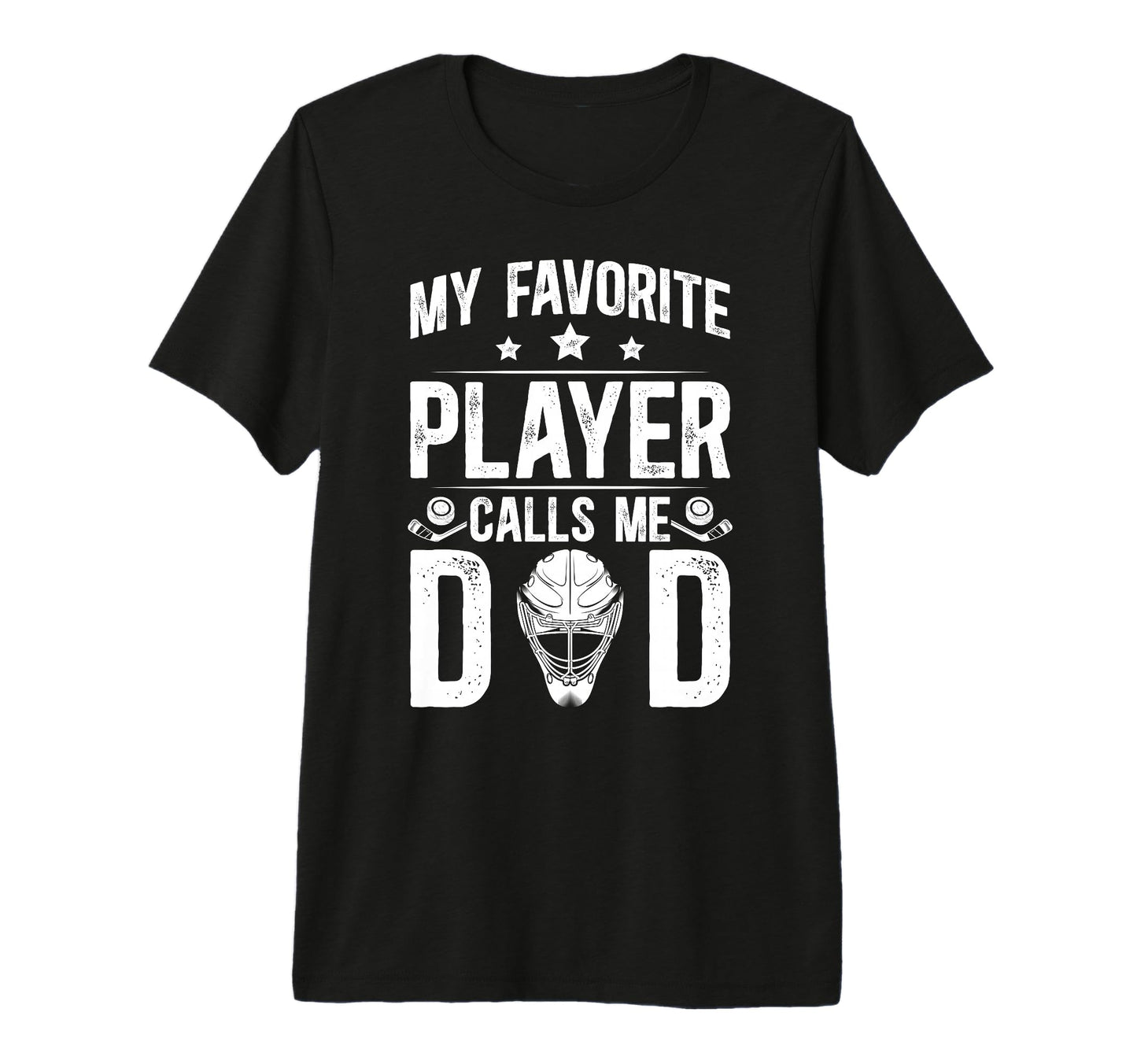 Mens Proud Ice Hockey Dad Hockey Player T-Shirt - Graphic Print for Adults - T-Shirt, Sweatshirt, Hoodie