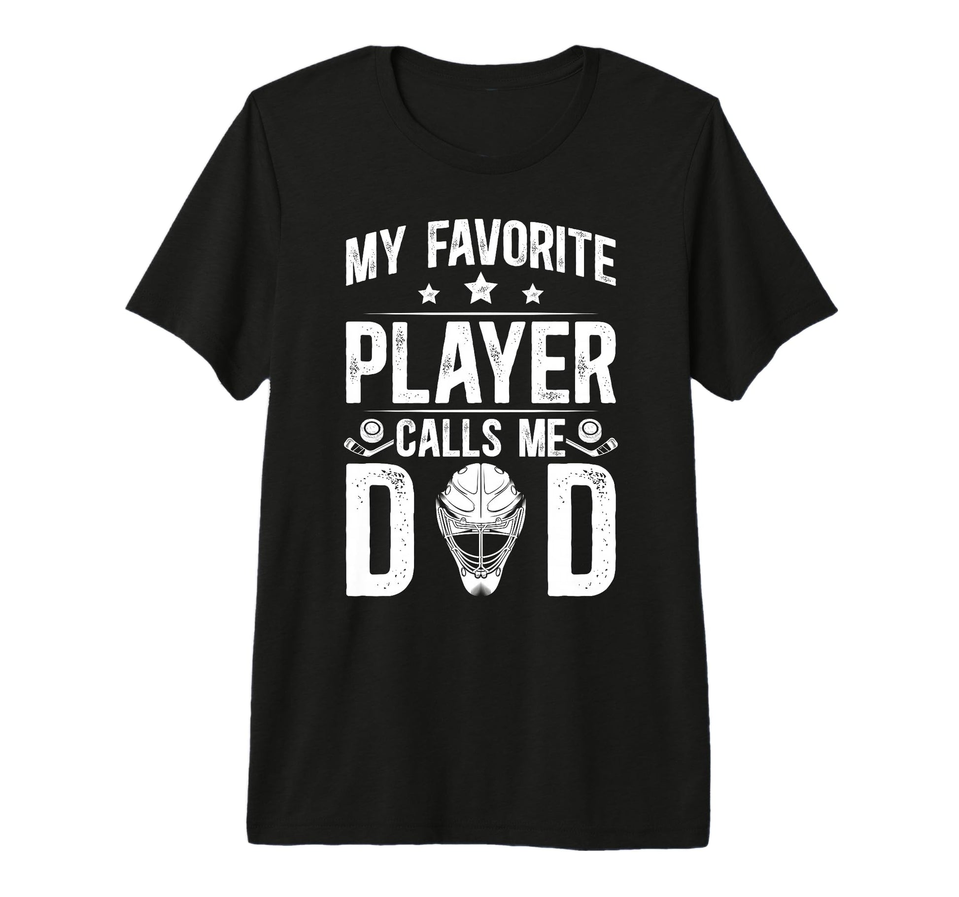 Mens Proud Ice Hockey Dad Hockey Player T-Shirt - Graphic Print for Adults - T-Shirt, Sweatshirt, Hoodie