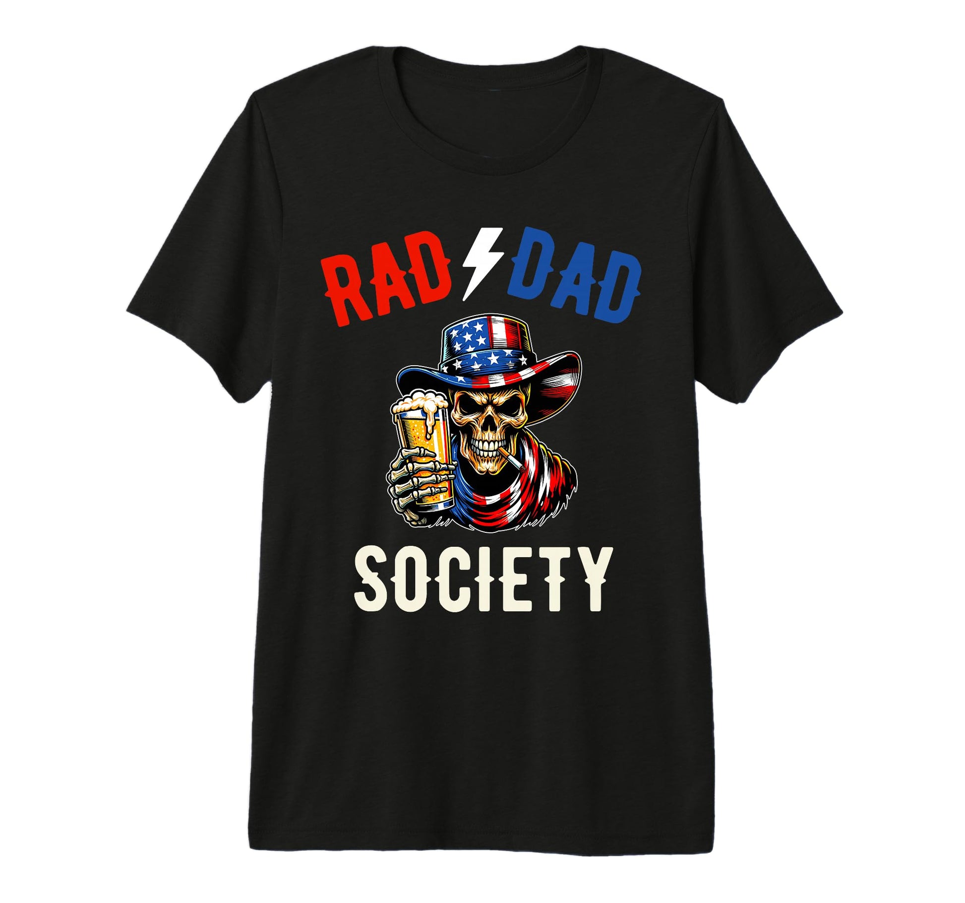 Rad Dad Society Fathers Day Husband T-Shirt - Trendy Graphic for Adults - T-Shirt, Sweatshirt, Hoodie