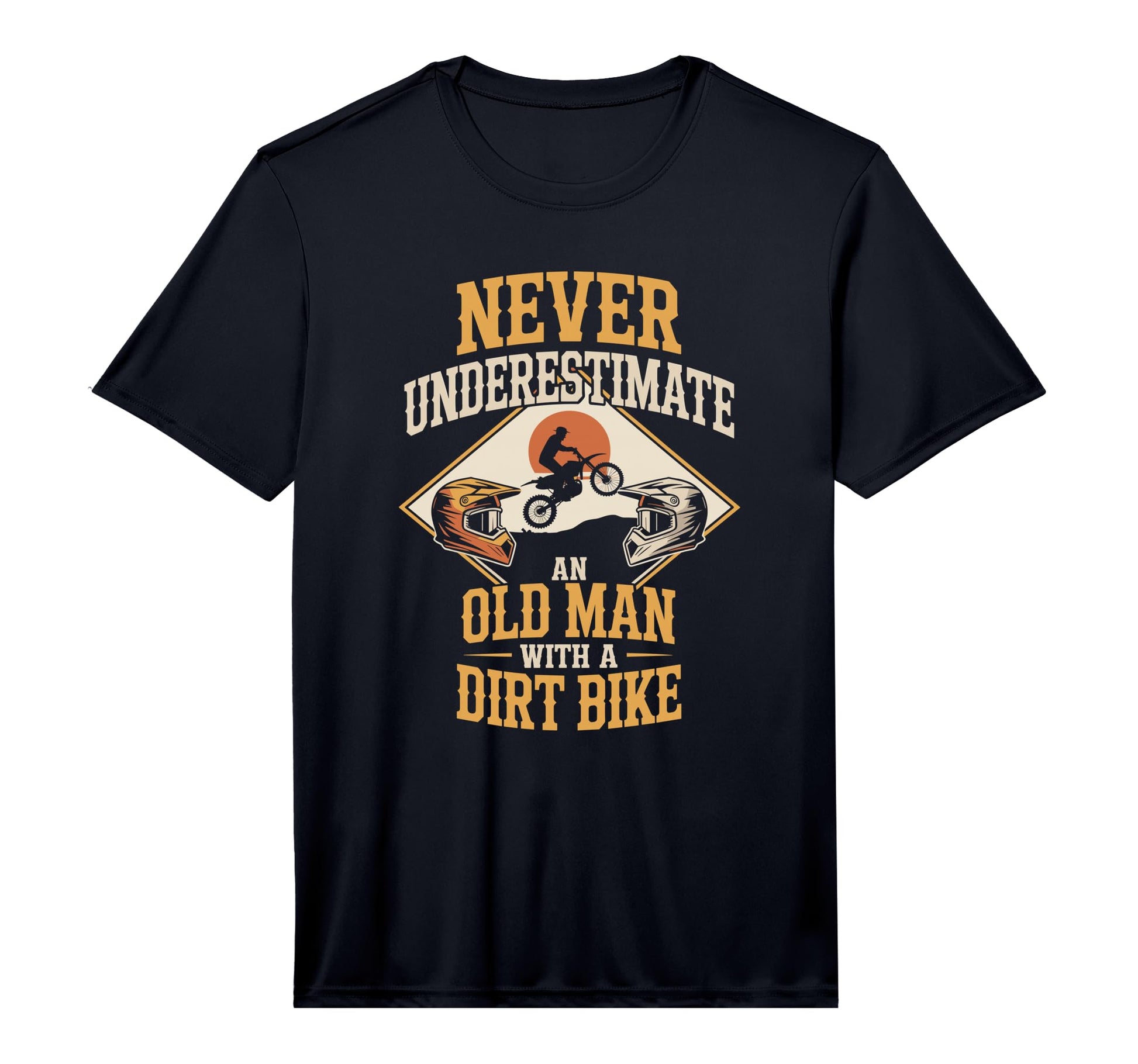 Mens Dirt Bike Grandpas Love Riding T-Shirt - Trendy Graphic Unisex - T-Shirt, Sweatshirt, Hoodie