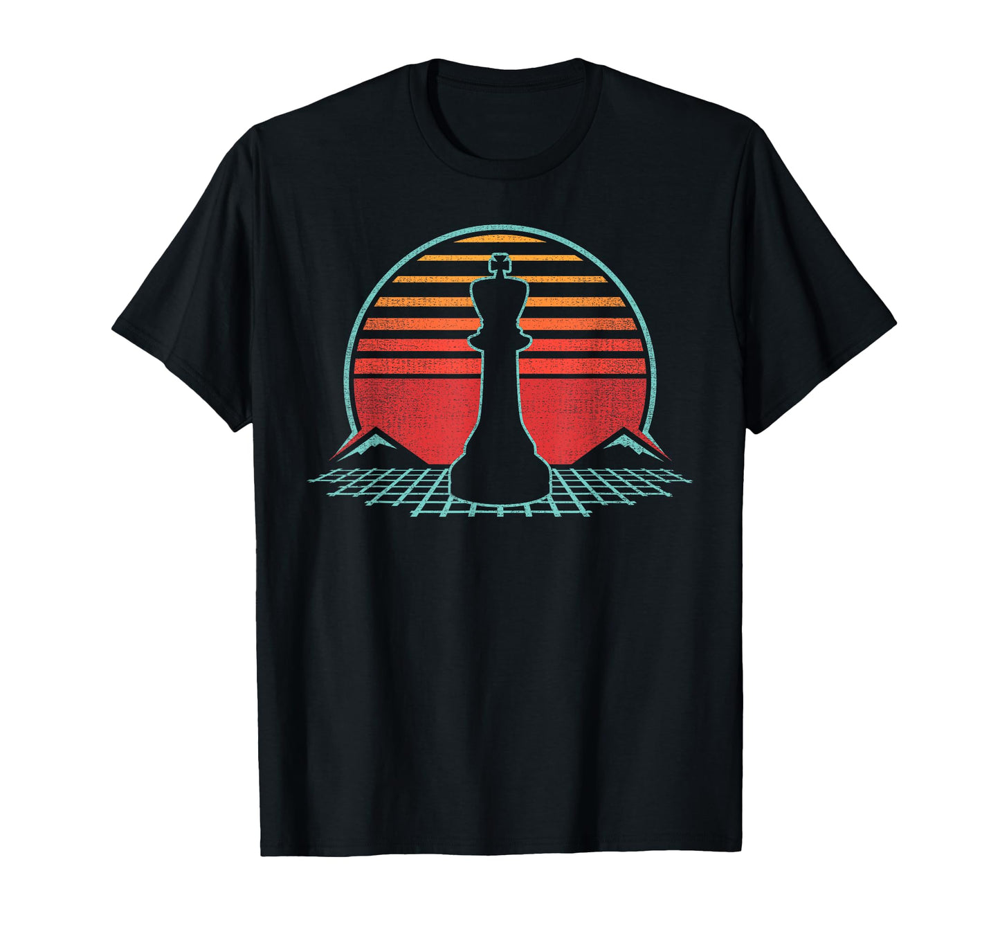 King Chess Piece 80S Gift T-Shirt - Graphic Print Unisex - T-Shirt, Sweatshirt, Hoodie