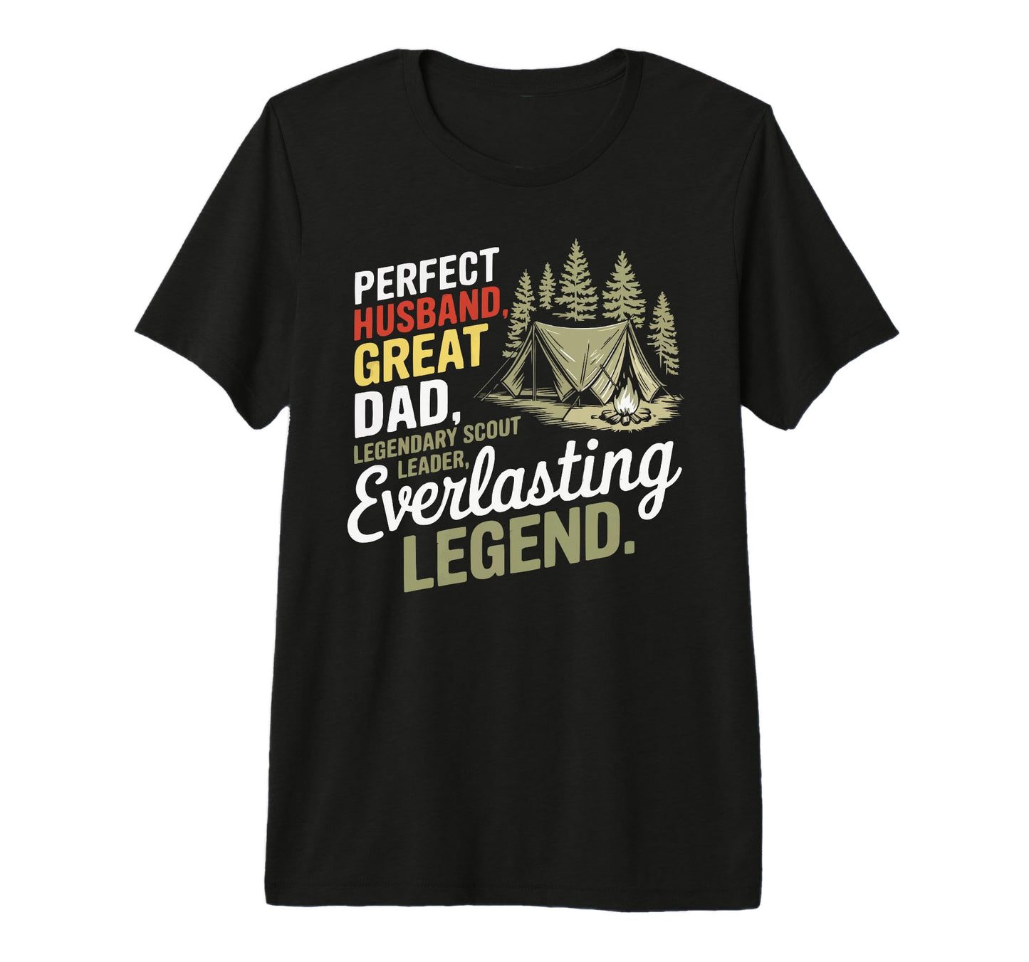 Mens Scout Leader Dad Scouting Campfire T-Shirt - Aesthetic Graphic Unisex - T-Shirt, Sweatshirt, Hoodie