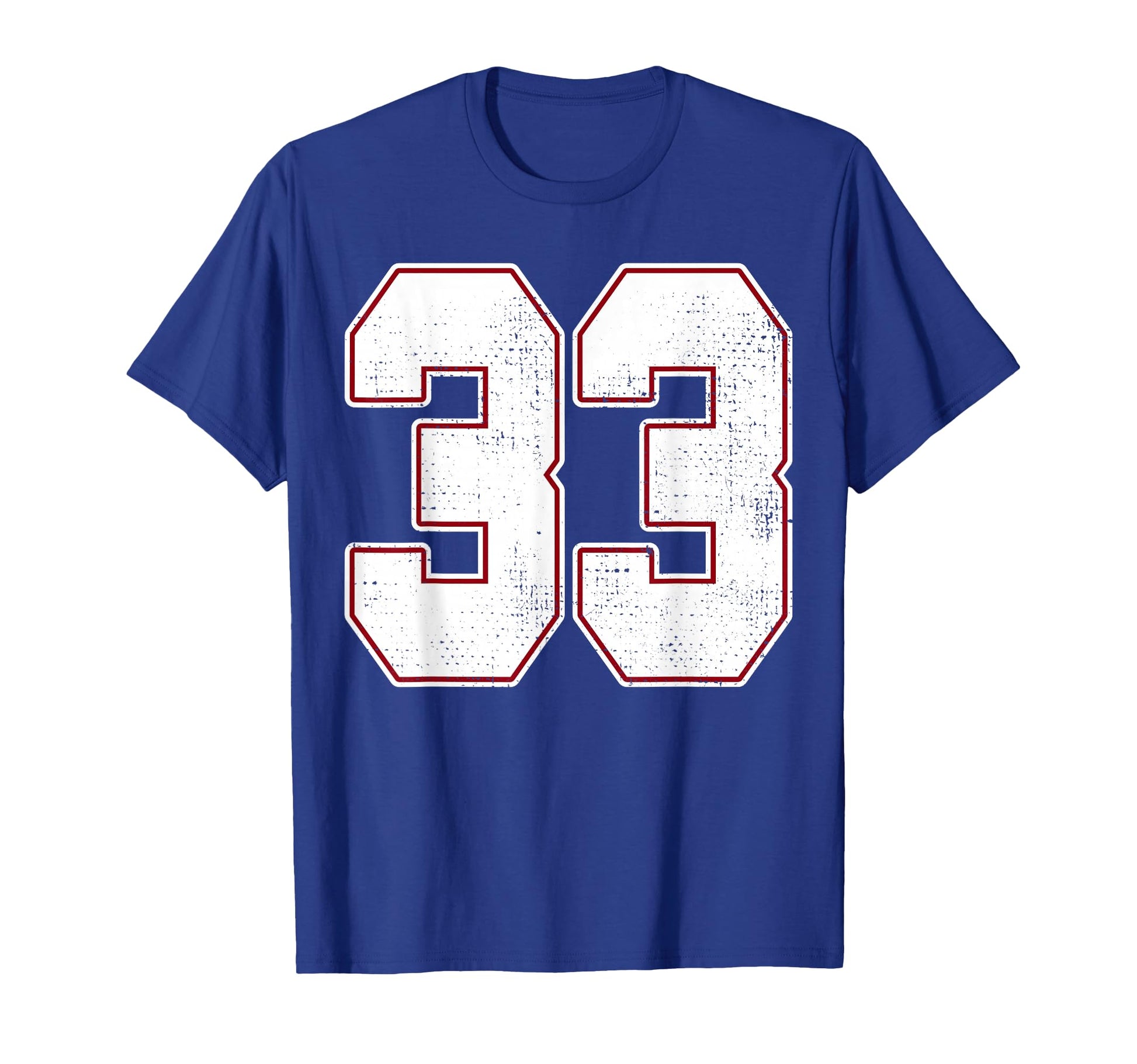 33 Outline Number 33 Fan Varsity T-Shirt - Custom Art Print Men Women - T-Shirt, Sweatshirt, Hoodie