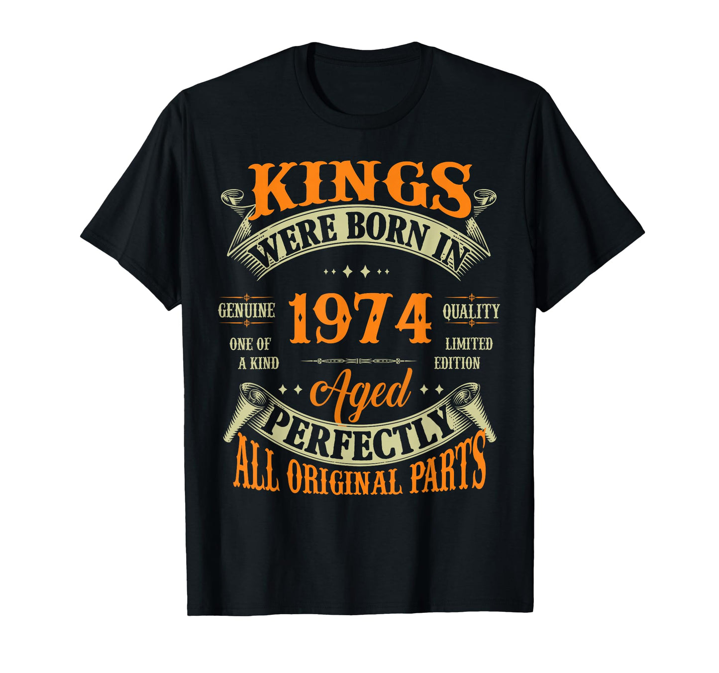 Kings Born 1974 51St Birthday 51 Years T-Shirt - Unique Graphic for Adults - T-Shirt, Sweatshirt, Hoodie