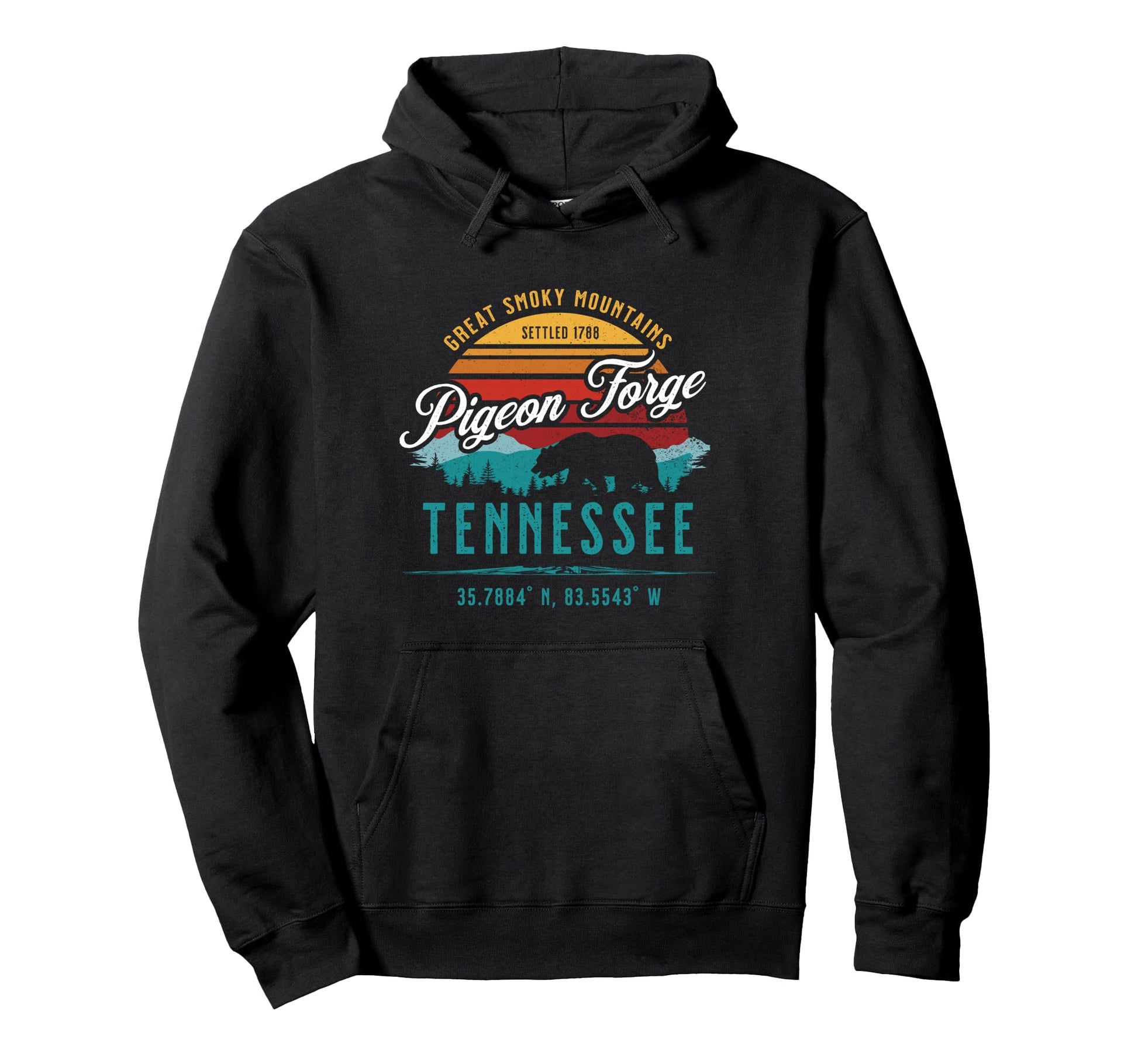 Pigeon Forge Tennessee Great Smoky Hoodie - Unique Graphic for Adults - T-Shirt, Sweatshirt, Hoodie