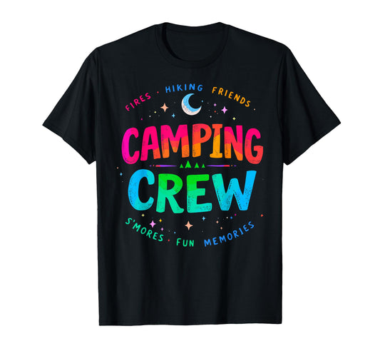 Camping Crew Group Matching Funny T-Shirt - Custom Art Print for Adults - T-Shirt, Sweatshirt, Hoodie