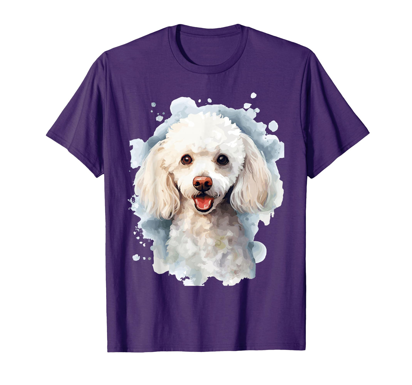 White Poodle Lovers Pop Art White T-Shirt - Novelty Apparel Men Women - T-Shirt, Sweatshirt, Hoodie