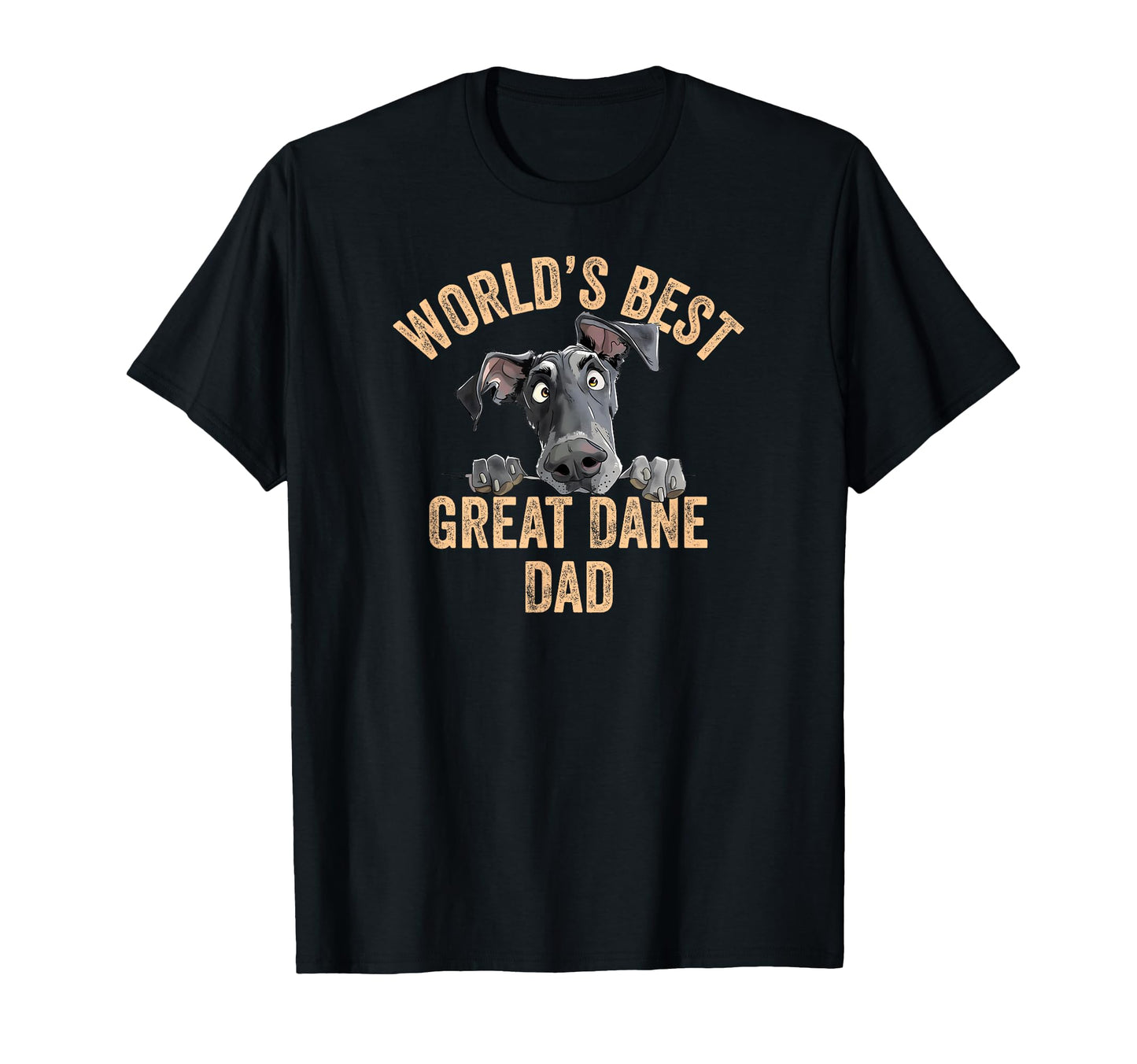 Worlds Best Great Dane Dad Funny T-Shirt - Aesthetic Graphic Men Women - T-Shirt, Sweatshirt, Hoodie