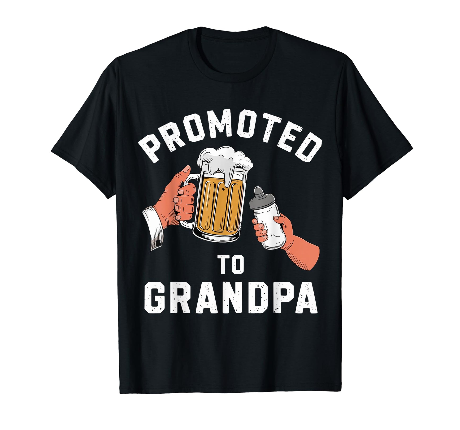 Promoted To Grandpa Grandparents T-Shirt - Graphic Print Unisex - T-Shirt, Sweatshirt, Hoodie