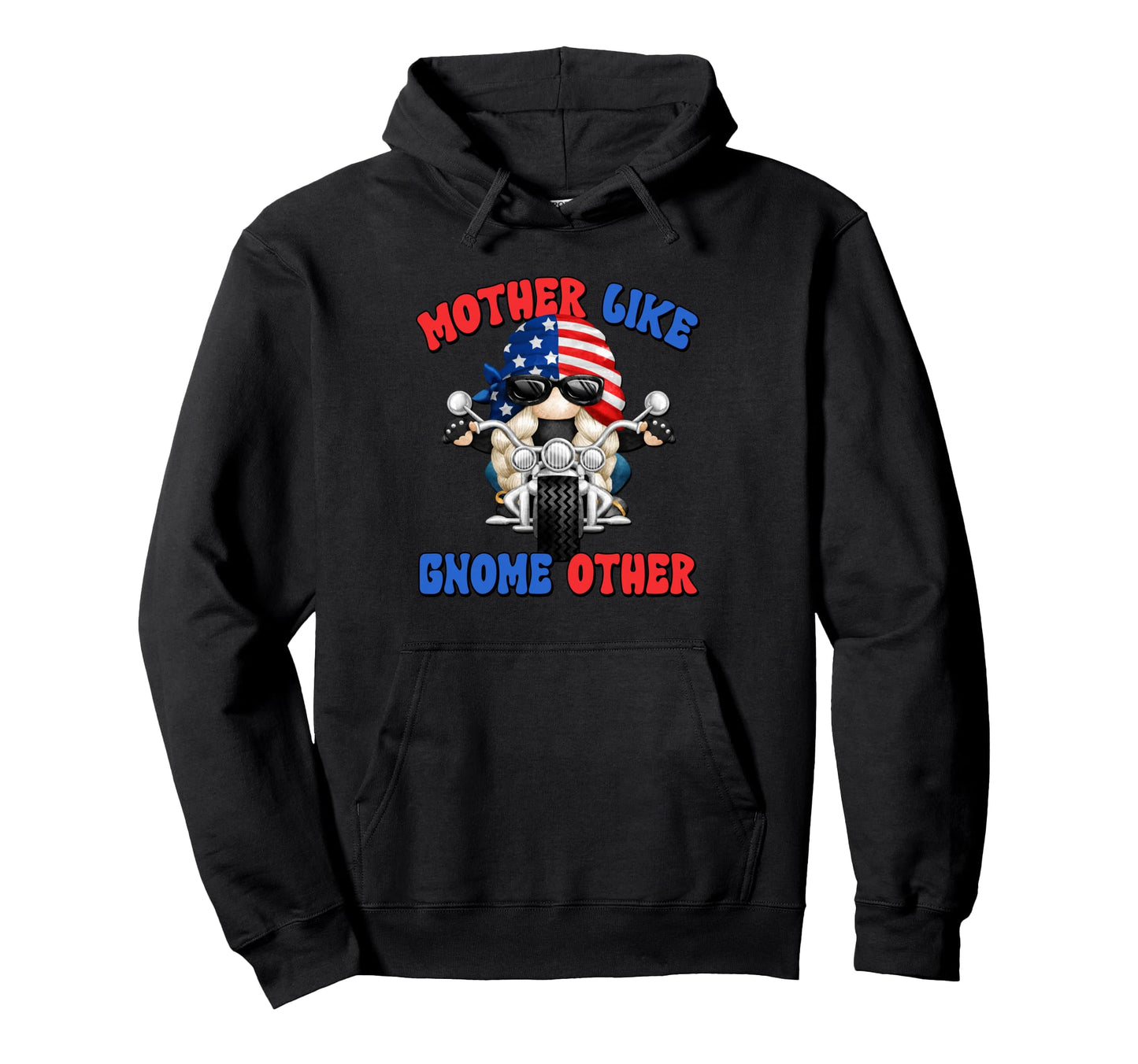 Motorcycle And Letter Biker Mom Hoodie - Minimalist Print for Adults - T-Shirt, Sweatshirt, Hoodie