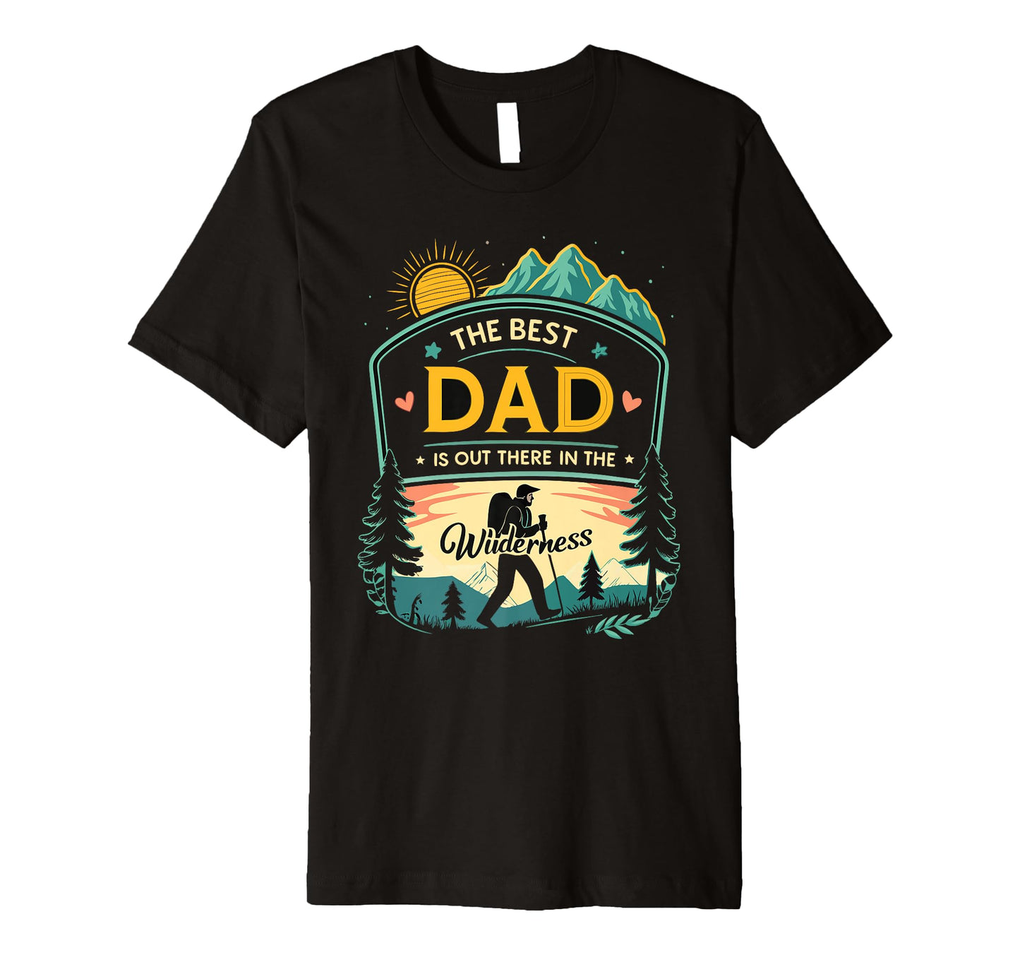 Mens Campfire Adventure Best Dad T-Shirt - Custom Art Print for Adults - T-Shirt, Sweatshirt, Hoodie