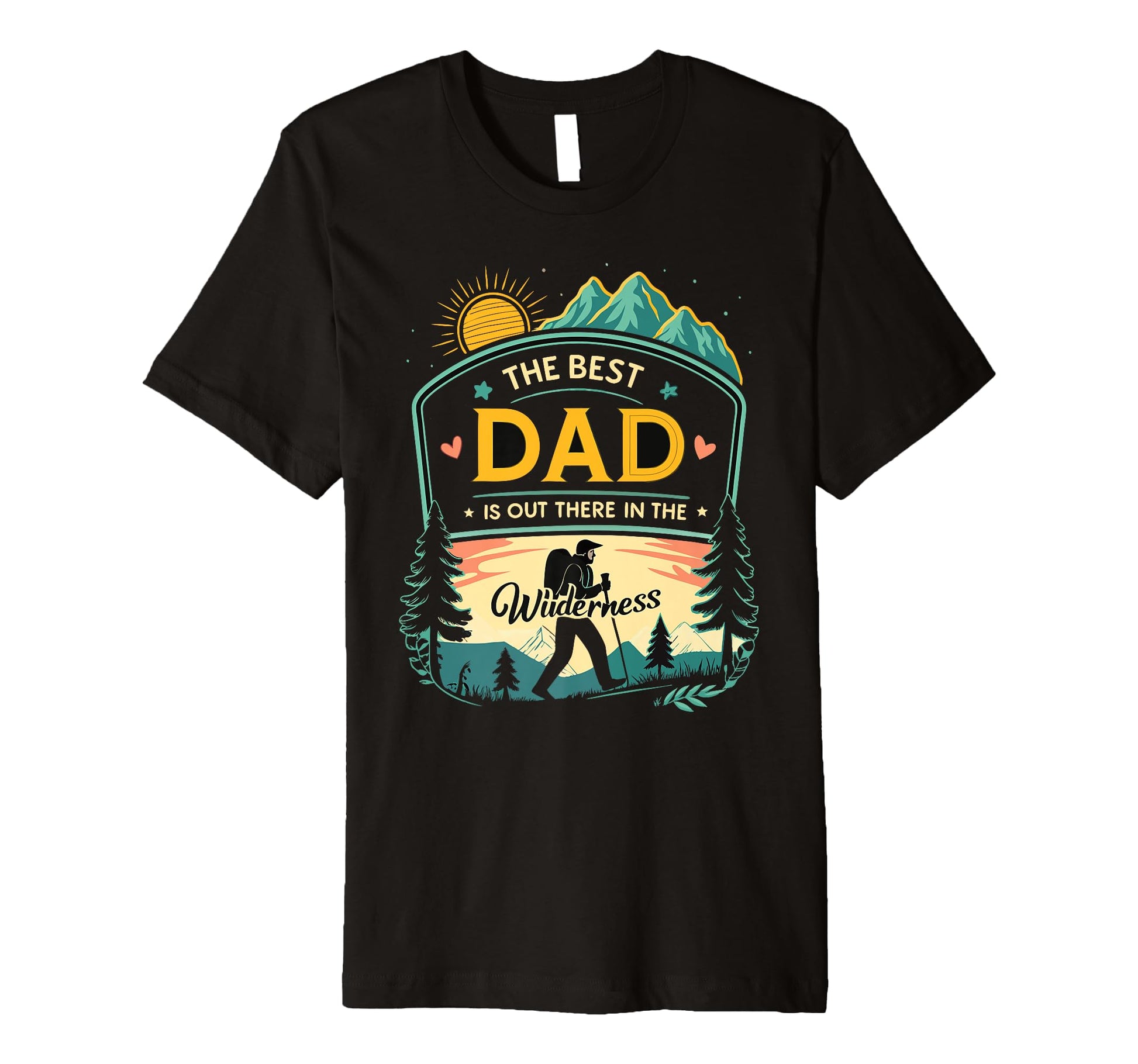 Mens Campfire Adventure Best Dad T-Shirt - Custom Art Print for Adults - T-Shirt, Sweatshirt, Hoodie
