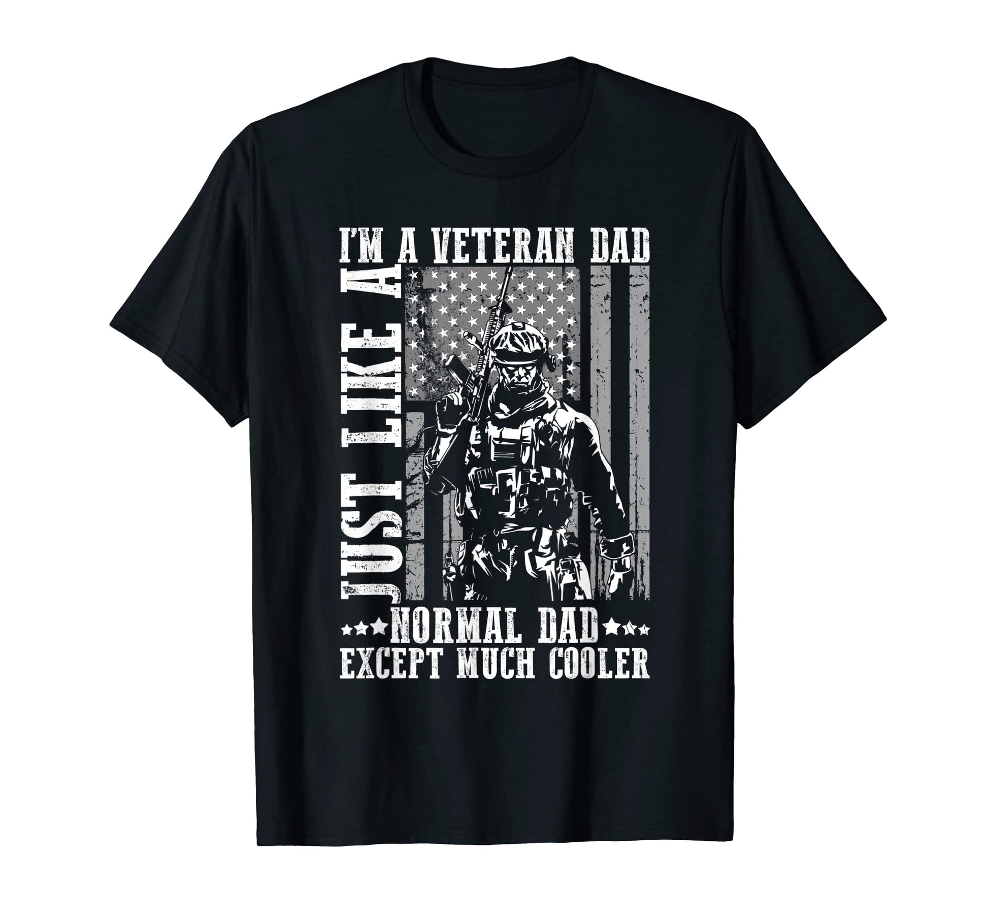Mens Veteran Dad Best Dad Patriot Usa T-Shirt - Fun Novelty Design Unisex - T-Shirt, Sweatshirt, Hoodie