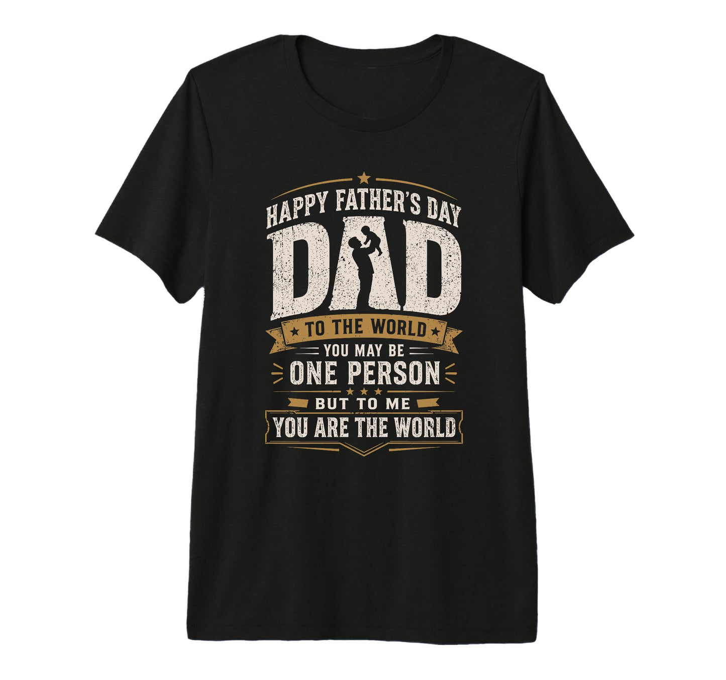Happy Fathers Day Dad To Me You Are T-Shirt - Custom Art Print Men Women - T-Shirt, Sweatshirt, Hoodie