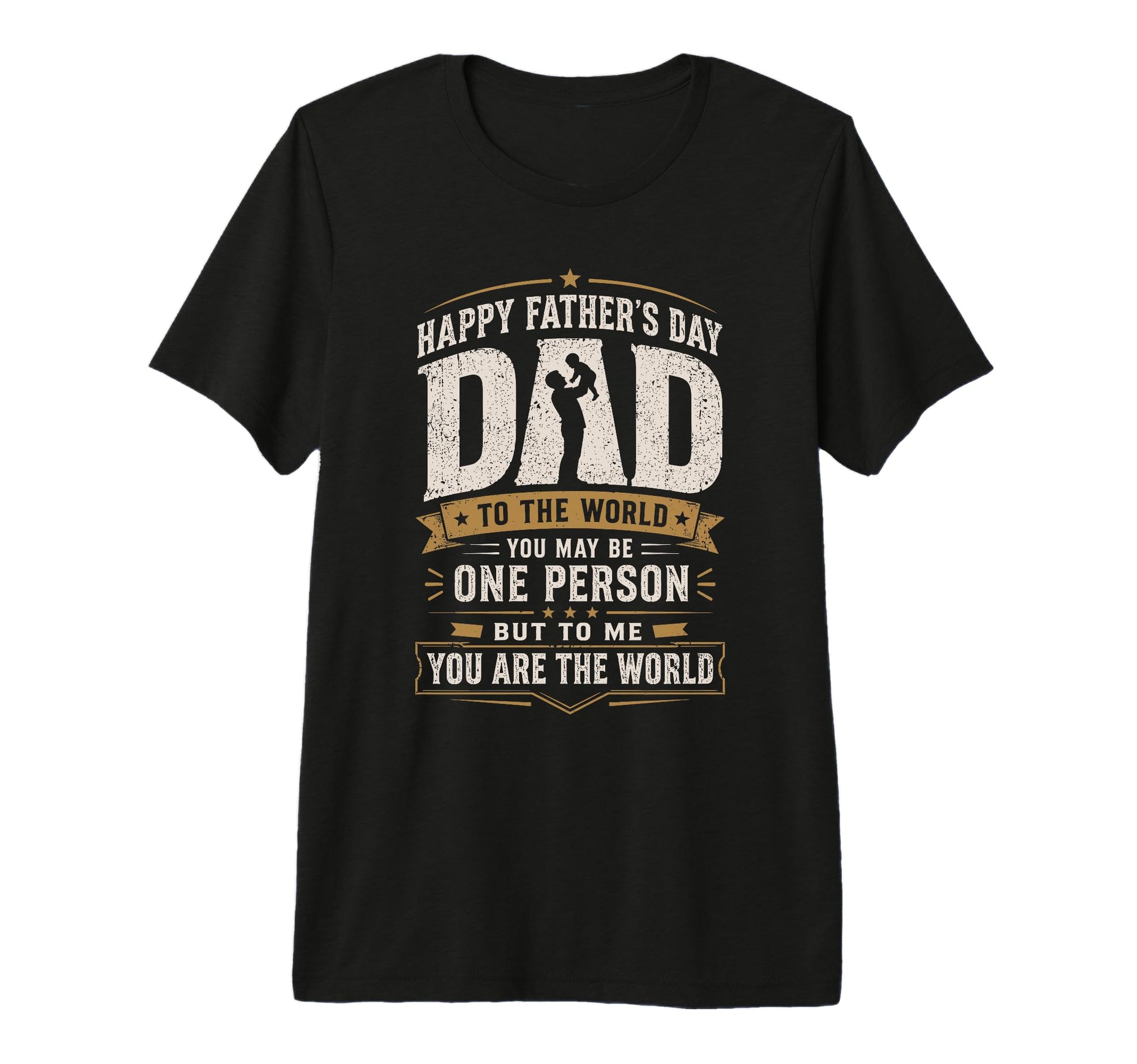 Happy Fathers Day Dad To Me You Are T-Shirt - Custom Art Print Men Women - T-Shirt, Sweatshirt, Hoodie