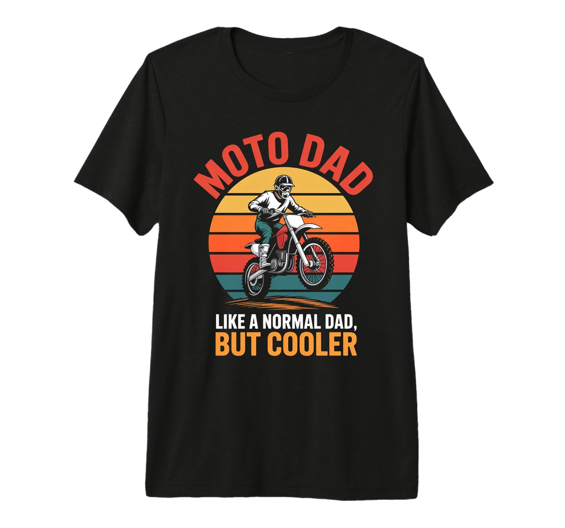 Moto Dad Motorcycle Funny Bike T-Shirt - Custom Art Print Men Women - T-Shirt, Sweatshirt, Hoodie