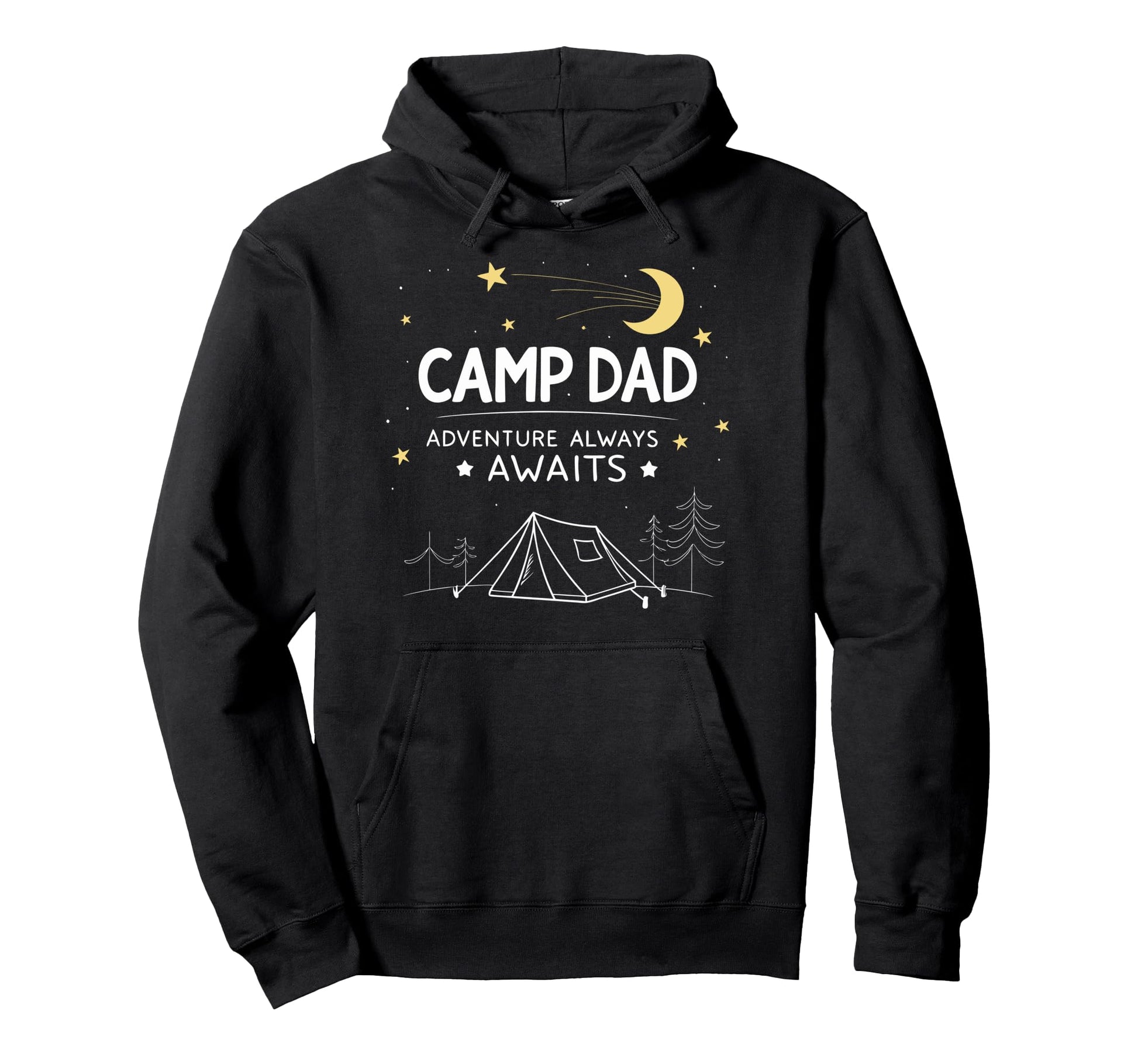 Camp Dad Adventure Fathers Day Hoodie - Custom Art Print for Adults - T-Shirt, Sweatshirt, Hoodie