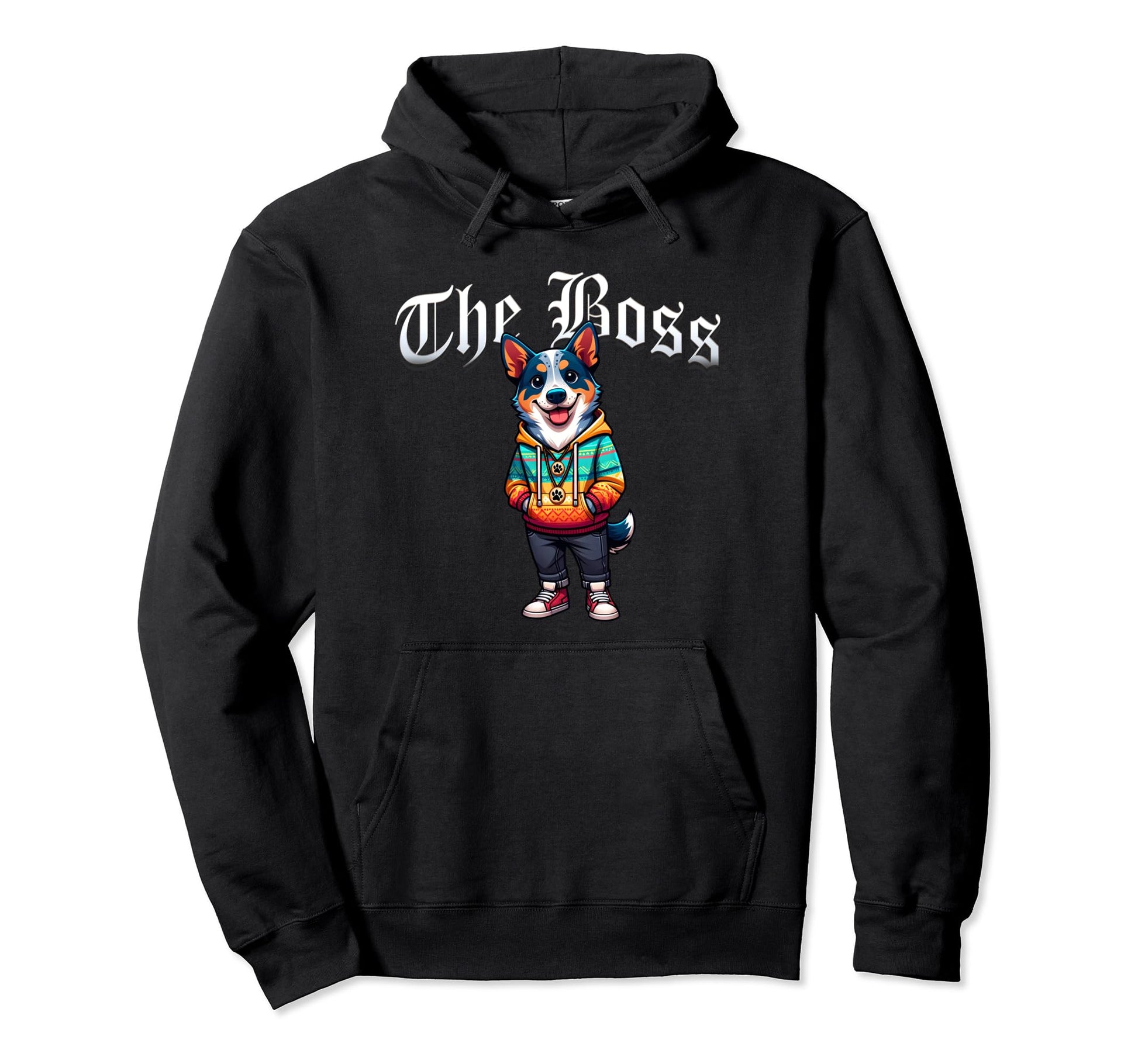 Texas Heeler Dog Boss Jacket Outfit Dog Mom Hoodie - Unique Graphic Unisex - T-Shirt, Sweatshirt, Hoodie
