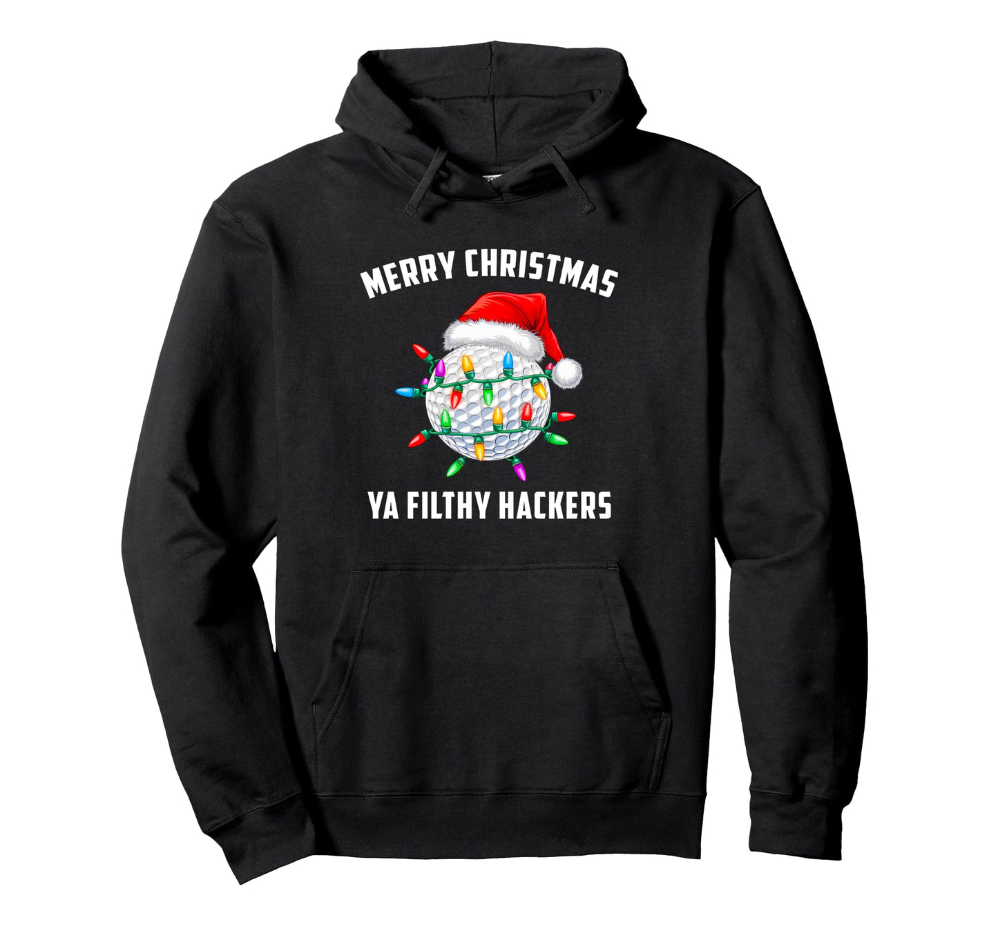 Funny Golfer Merry Filthy Hackers Hoodie - Minimalist Print Unisex - T-Shirt, Sweatshirt, Hoodie