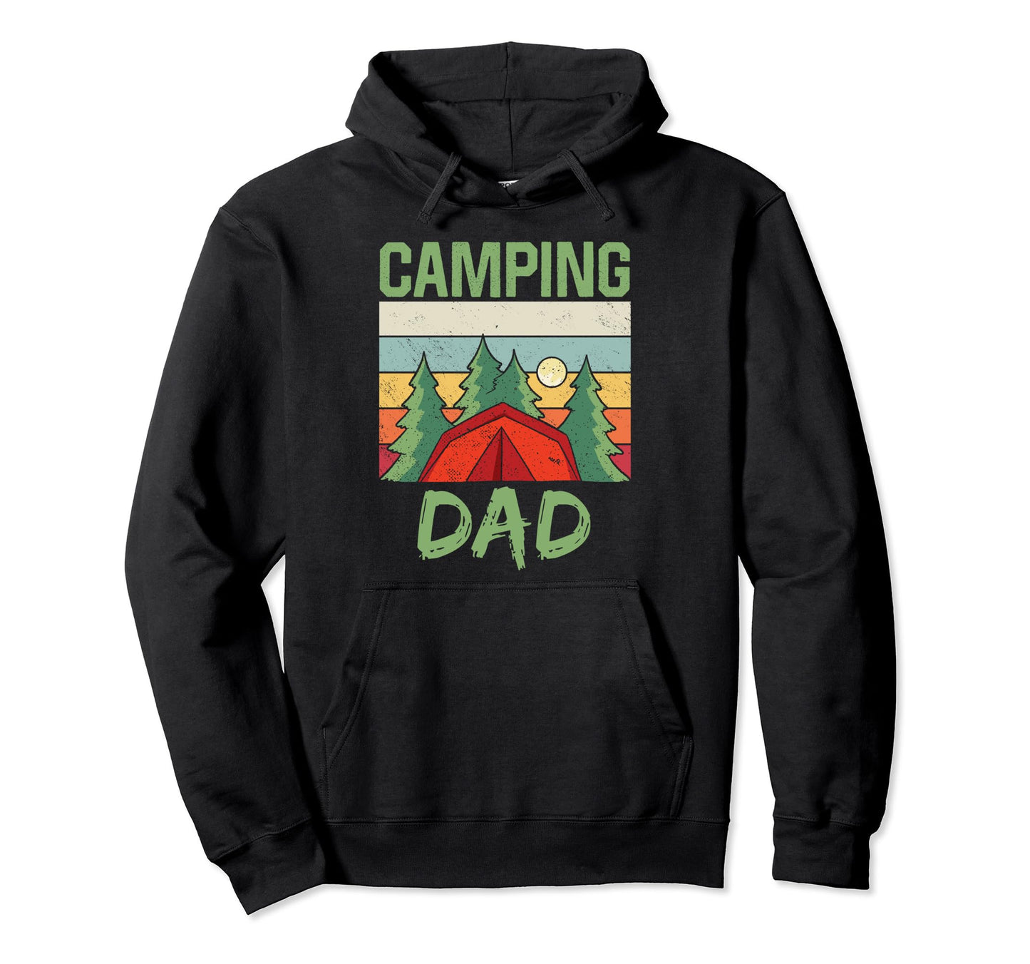Camping Dad Camp Camper Campsite Hoodie - Streetwear Style for Adults - T-Shirt, Sweatshirt, Hoodie