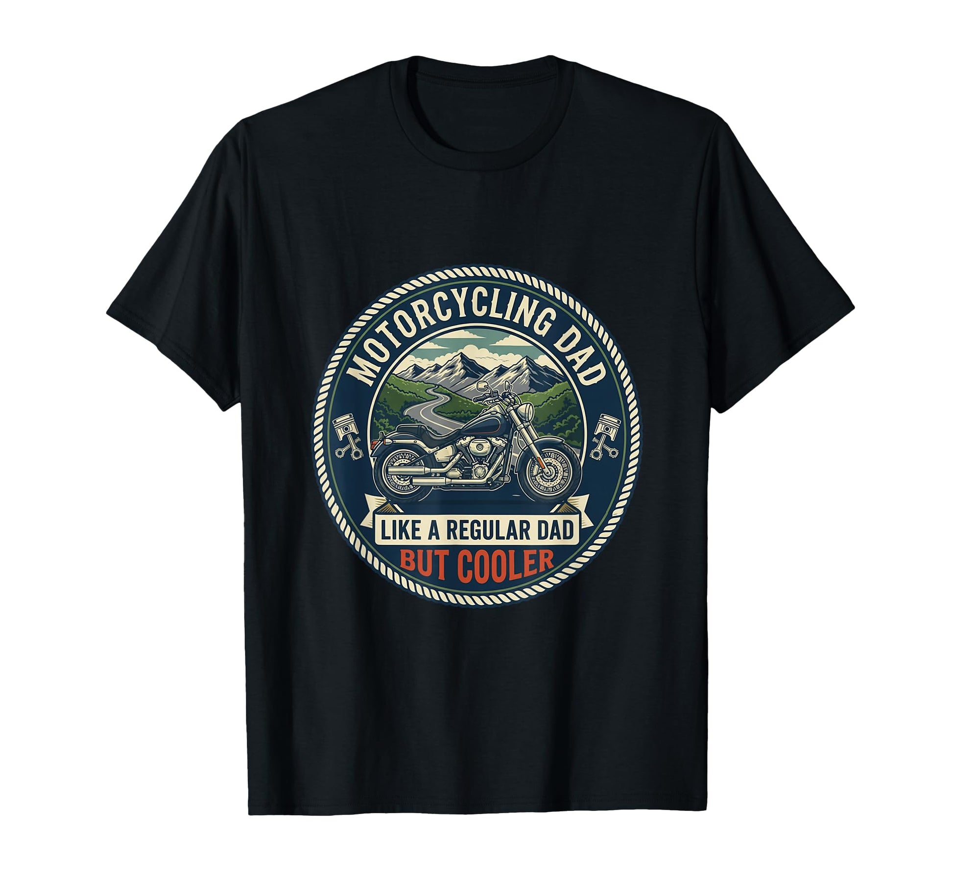 Motorcycling Dad Biker Motorcycle T-Shirt - Fun Novelty Design Unisex - T-Shirt, Sweatshirt, Hoodie