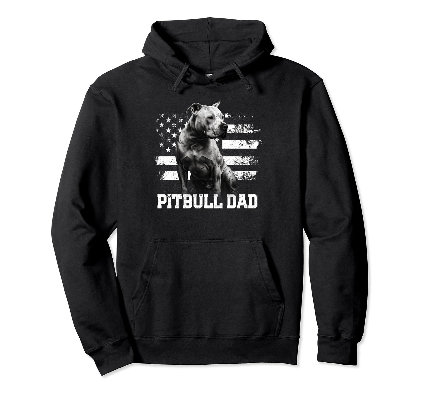 Pitbull Dad Funny Dog Lover Fathers Day Hoodie - Minimalist Print Unisex - T-Shirt, Sweatshirt, Hoodie