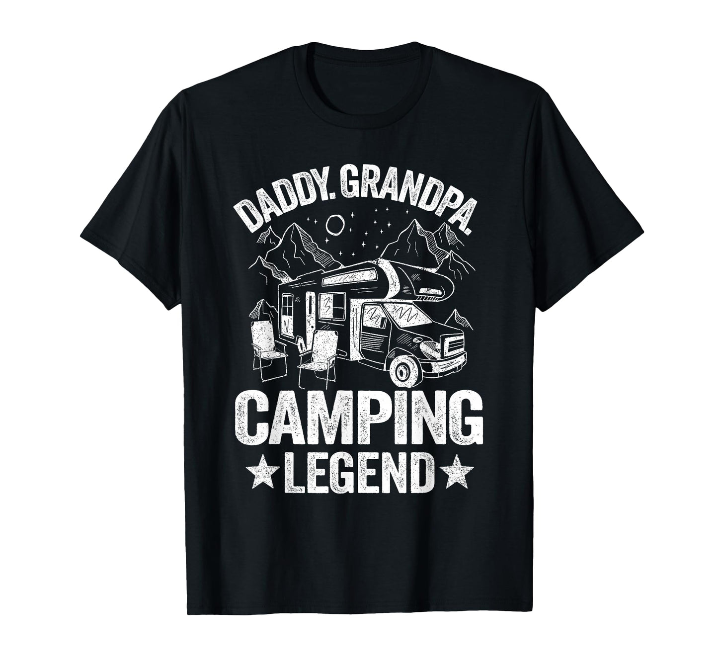Daddy Grandpa Camping Legend Rv Camper T-Shirt - Novelty Apparel Men Women - T-Shirt, Sweatshirt, Hoodie