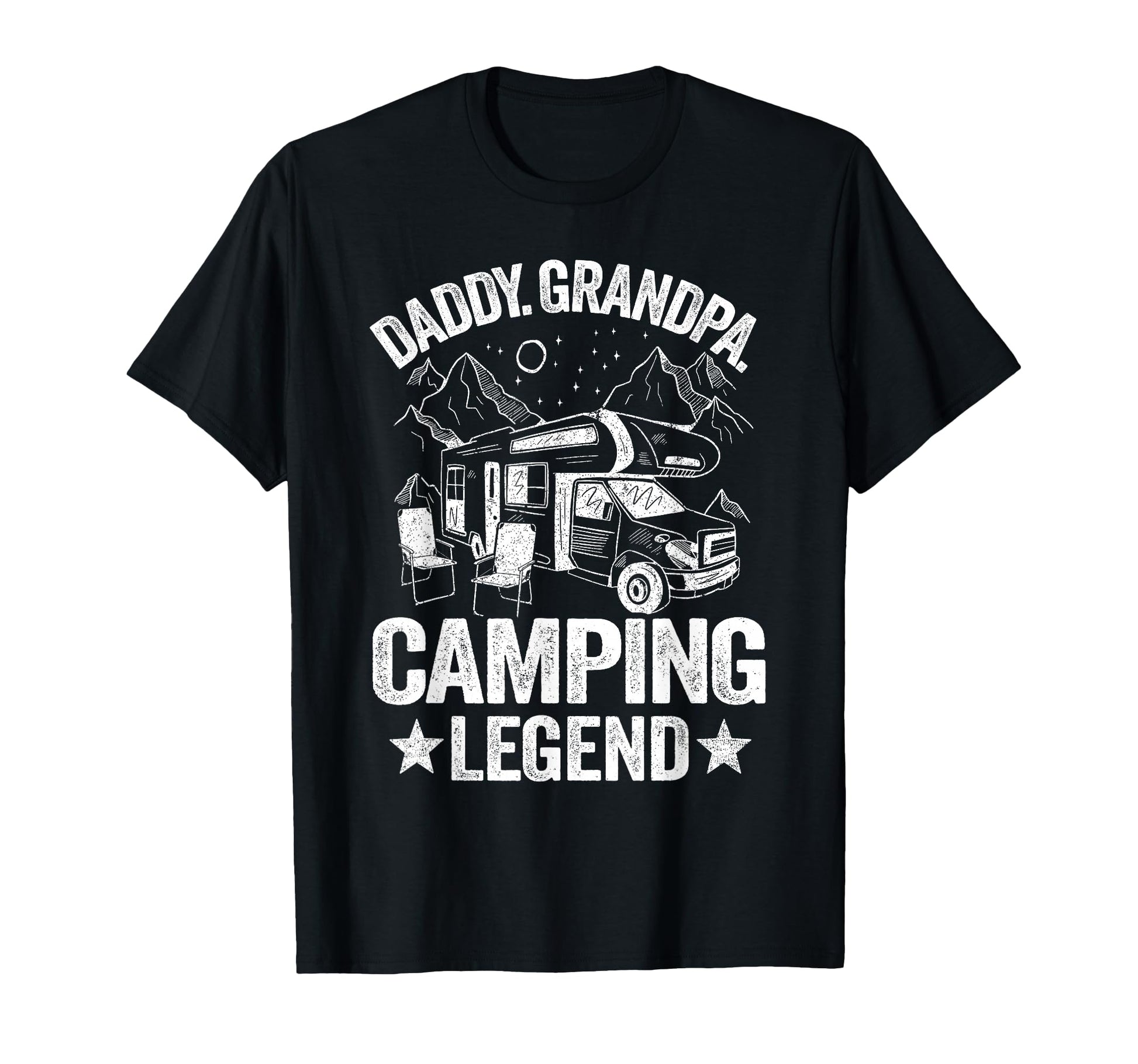 Daddy Grandpa Camping Legend Rv Camper T-Shirt - Novelty Apparel Men Women - T-Shirt, Sweatshirt, Hoodie