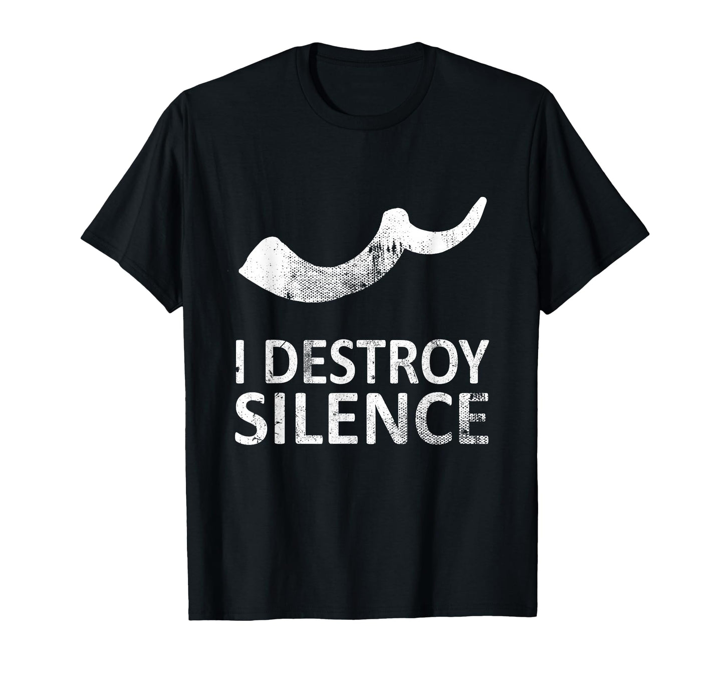 I Destroy Silence Funny Shofar Players T-Shirt - Fun Novelty Design Unisex - T-Shirt, Sweatshirt, Hoodie