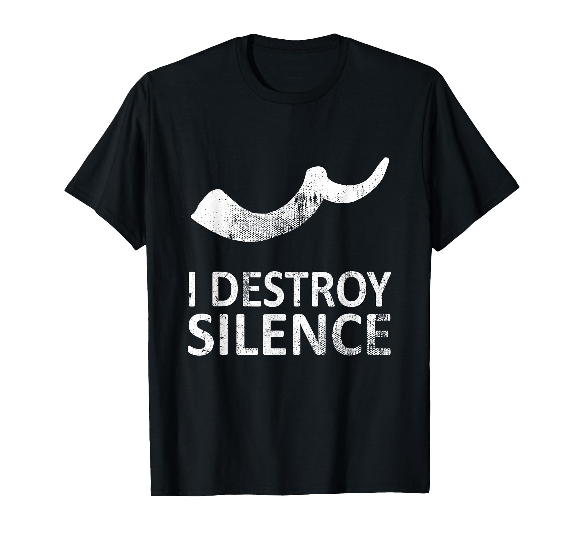 I Destroy Silence Funny Shofar Players T-Shirt - Fun Novelty Design Unisex - T-Shirt, Sweatshirt, Hoodie