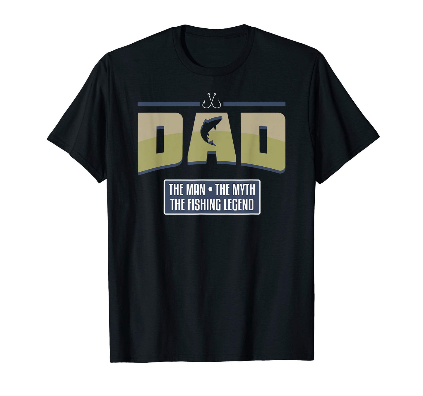 Mens Dad Myth Fishing Legend T-Shirt - Custom Art Print Unisex - T-Shirt, Sweatshirt, Hoodie