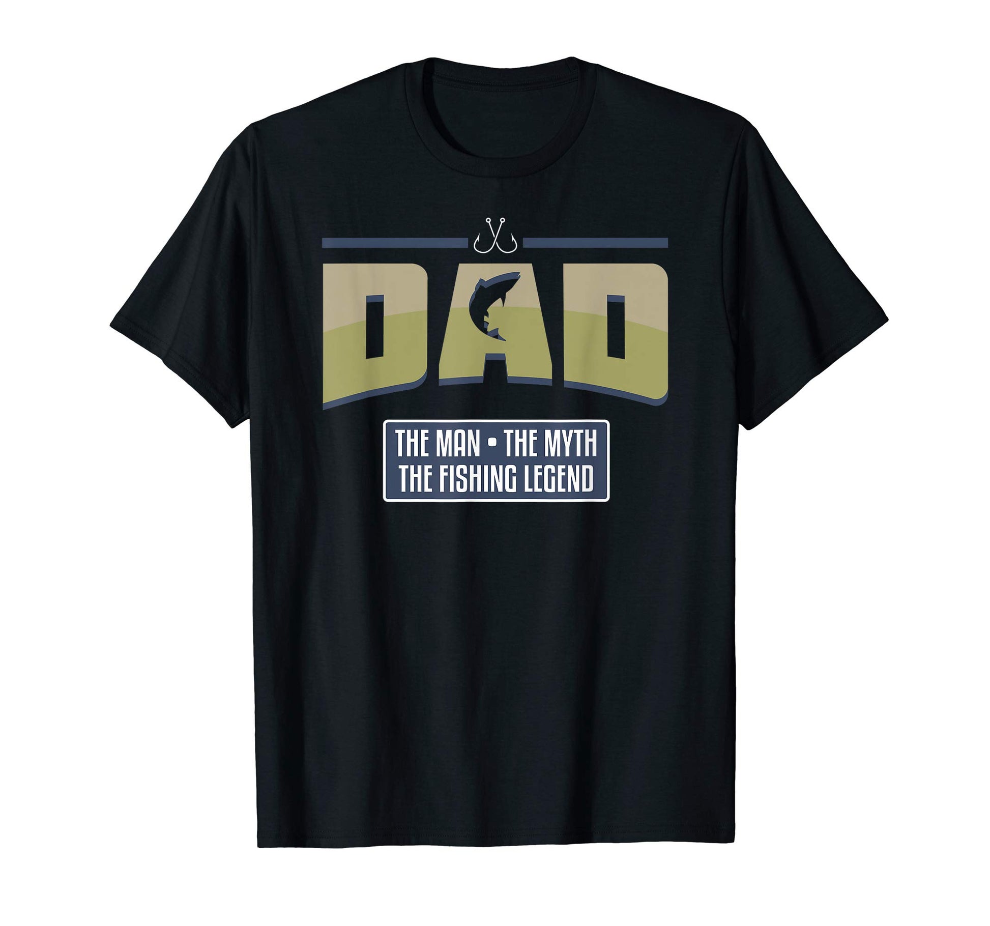 Mens Dad Myth Fishing Legend T-Shirt - Custom Art Print Unisex - T-Shirt, Sweatshirt, Hoodie