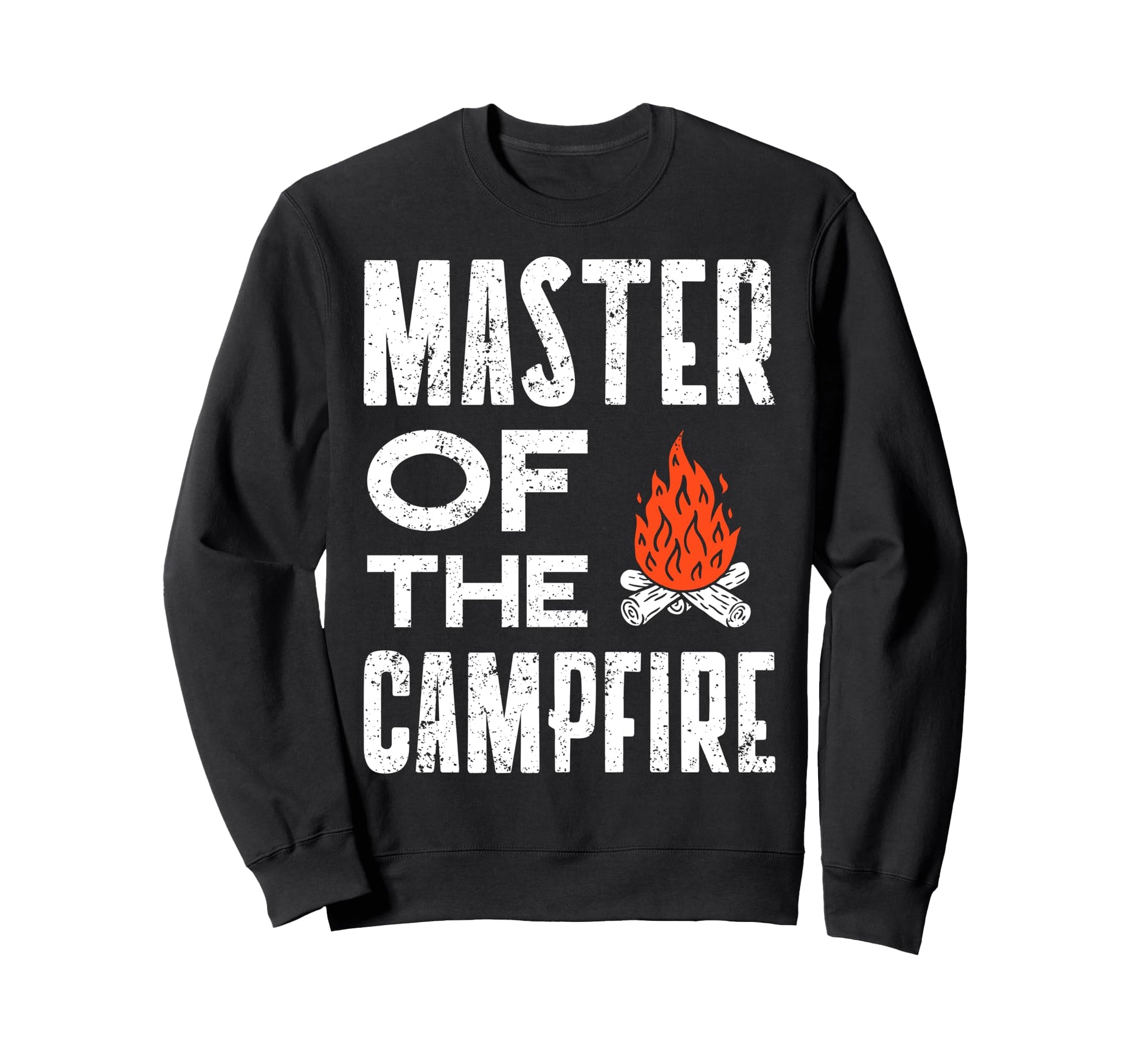 Master Campfire Camper Dad Camping Sweatshirt - Unique Graphic Men Women - T-Shirt, Sweatshirt, Hoodie
