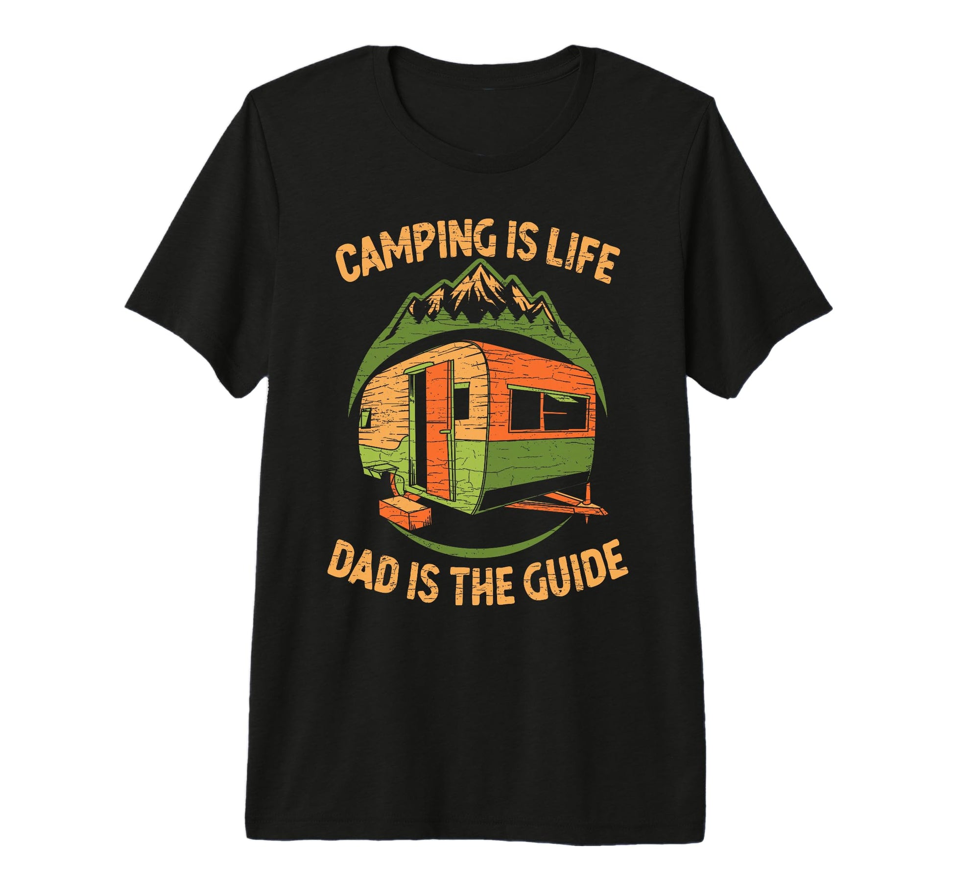 Mens Camp Dad Camping Tri Blend T-Shirt - Novelty Apparel Men Women - T-Shirt, Sweatshirt, Hoodie