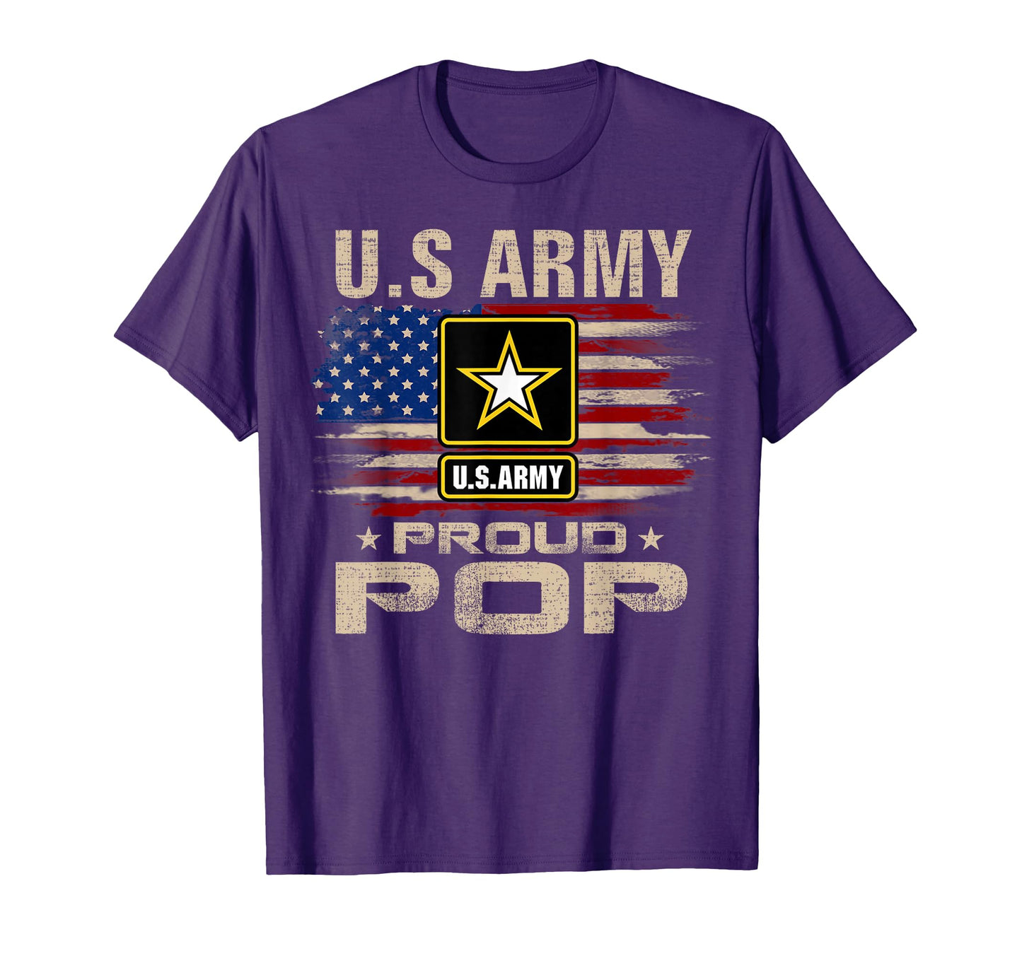 U S Army Proud Pop American Flag T-Shirt - Fun Novelty Design Men Women - T-Shirt, Sweatshirt, Hoodie