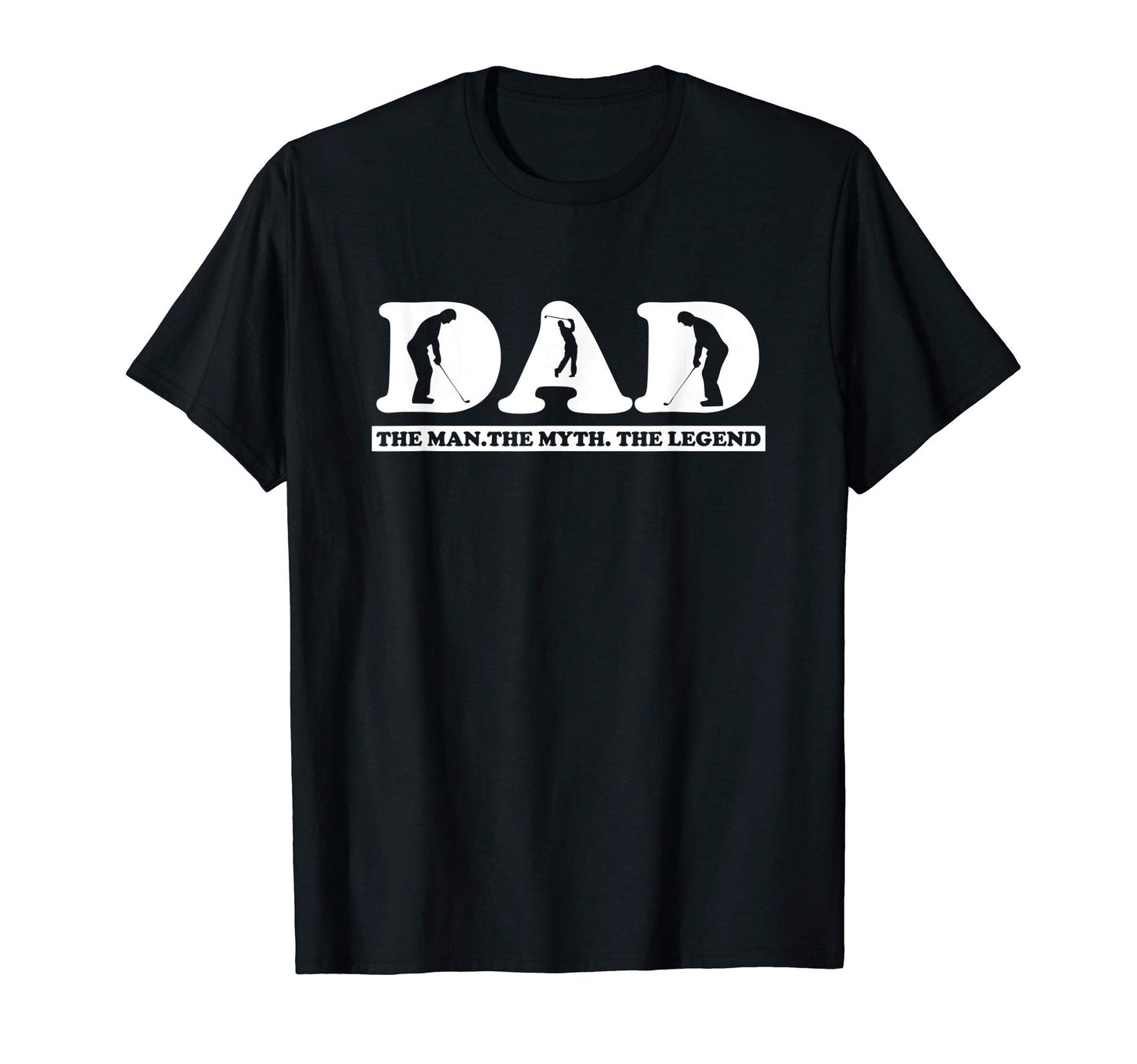 Mens Golf Dad Myth And Legend T-Shirt - Minimalist Print Unisex - T-Shirt, Sweatshirt, Hoodie