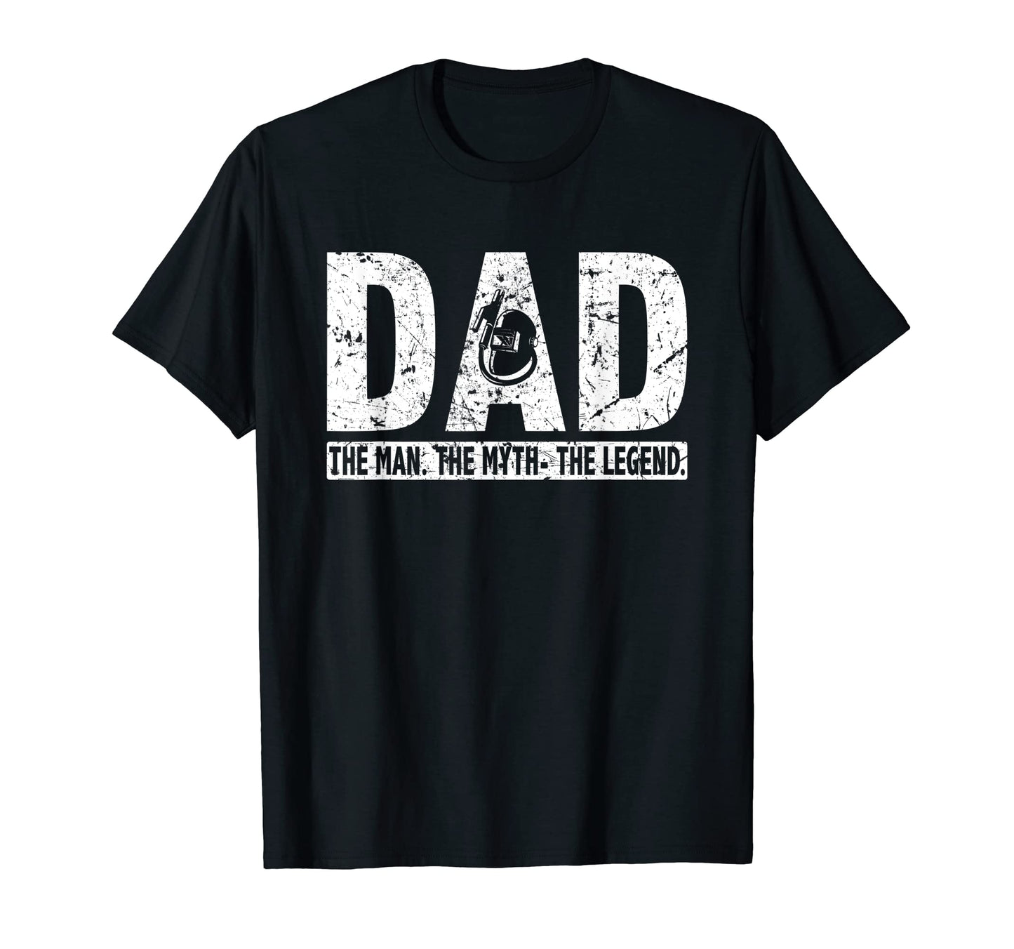 Welder Dad Myth Legend Flame T-Shirt - Fun Novelty Design for Adults - T-Shirt, Sweatshirt, Hoodie