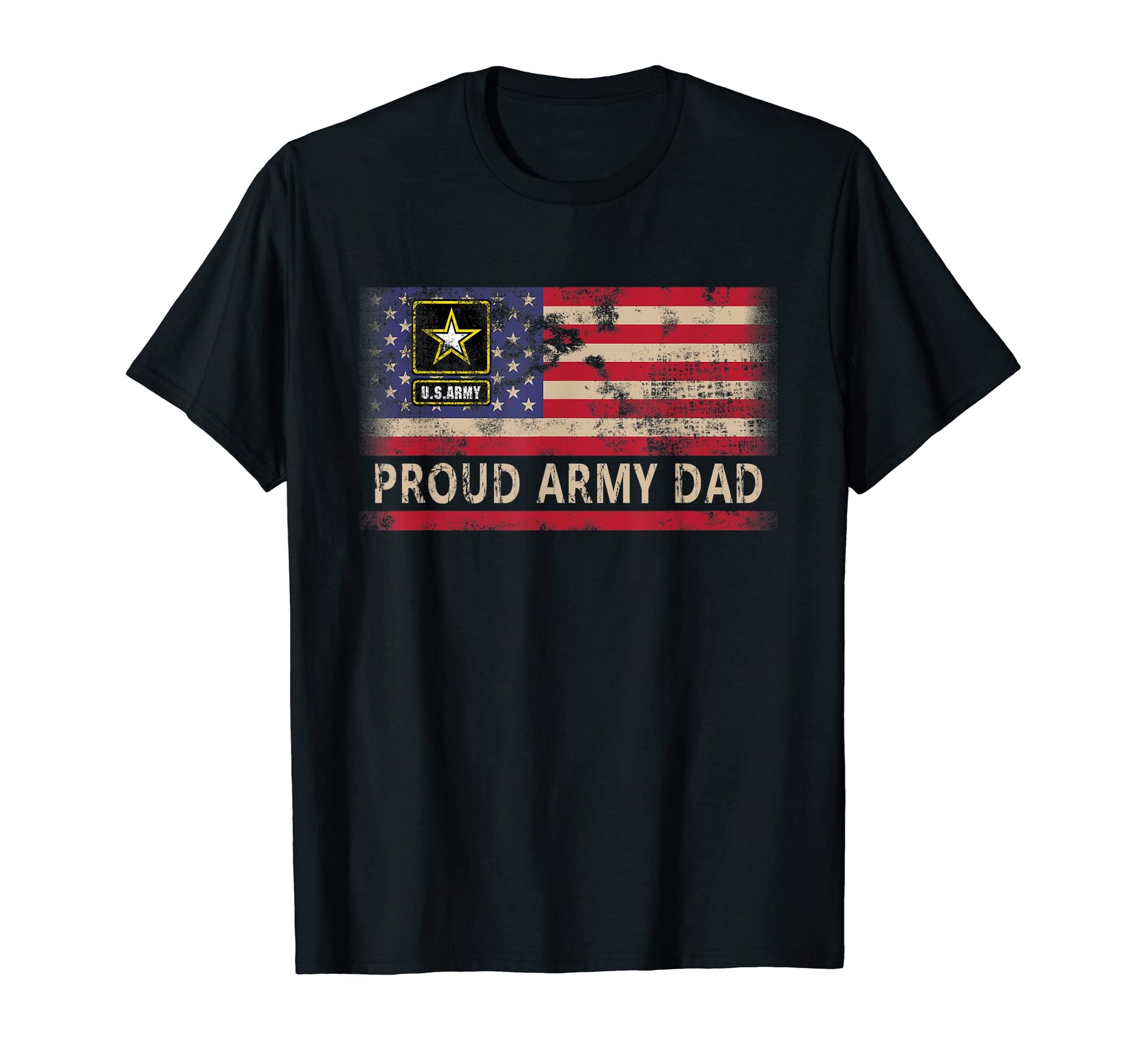 Mens Proud Army Dad American Flag T-Shirt - Aesthetic Graphic Unisex - T-Shirt, Sweatshirt, Hoodie
