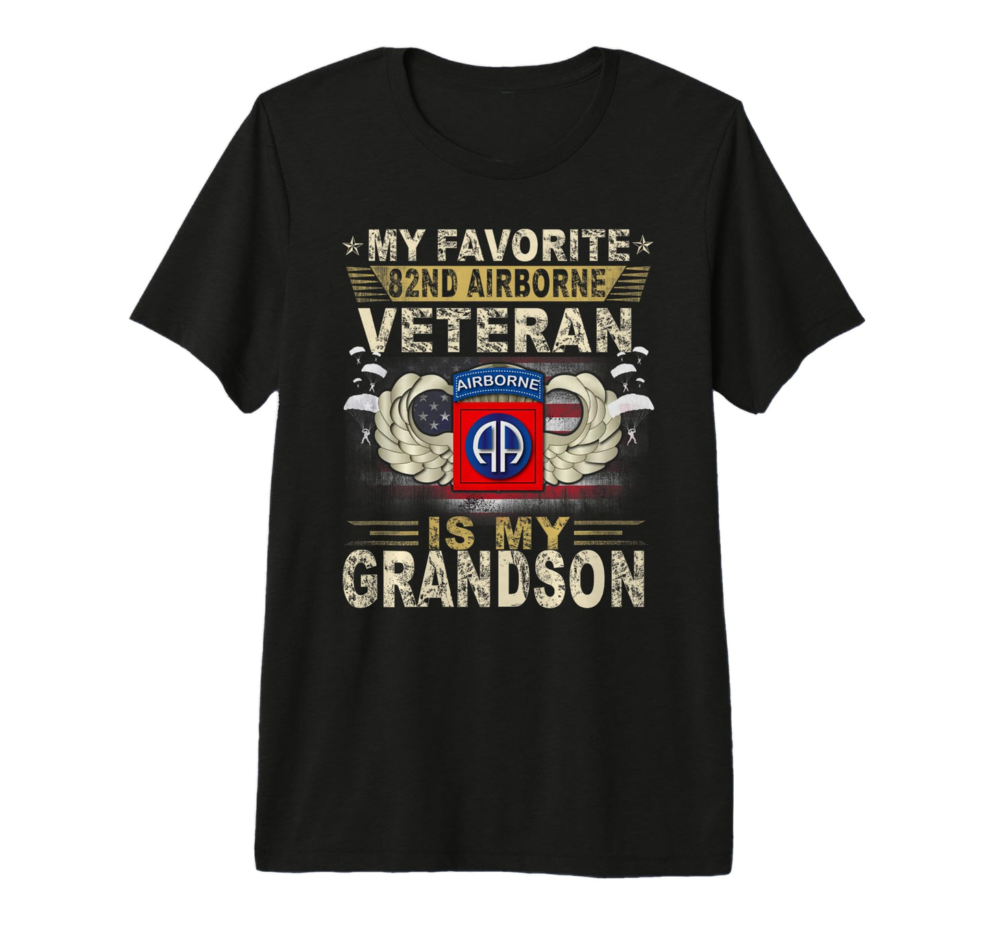 Veterans My Favorite 82Nd Airborne T-Shirt - Graphic Print for Adults - T-Shirt, Sweatshirt, Hoodie