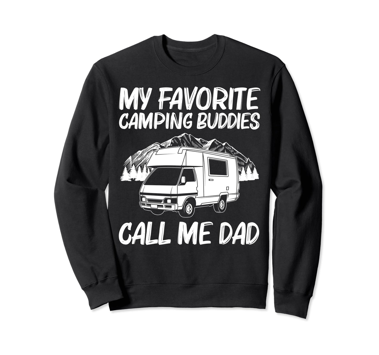 Camping Dad Papa Camper Hiking Outdoor Sweatshirt - Unique Graphic Unisex - T-Shirt, Sweatshirt, Hoodie