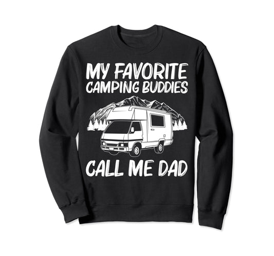 Camping Dad Papa Camper Hiking Outdoor Sweatshirt - Unique Graphic Unisex - T-Shirt, Sweatshirt, Hoodie