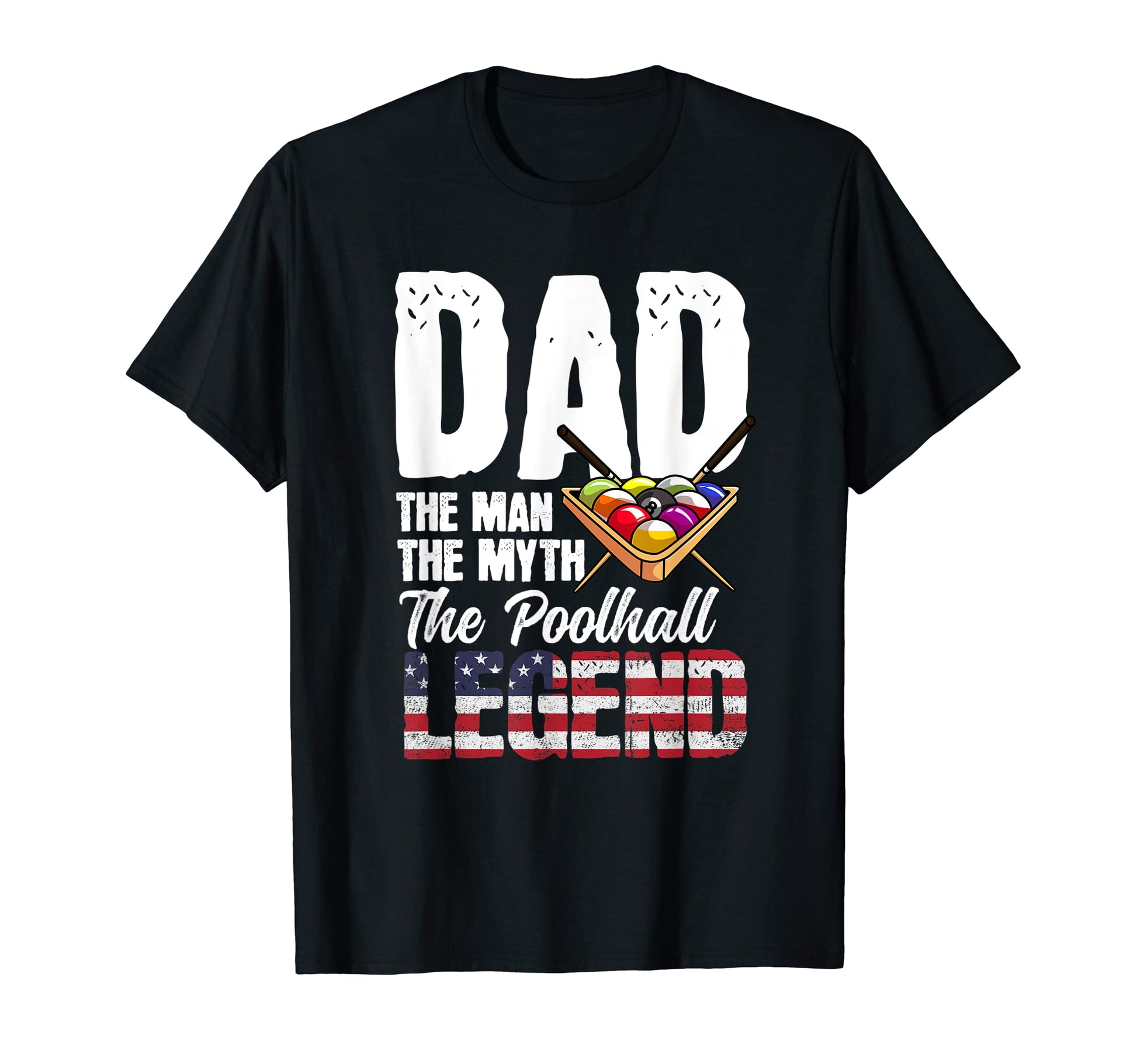 Mens Billiards Gift Dad Myth Poolhall T-Shirt - Minimalist Print Men Women - T-Shirt, Sweatshirt, Hoodie